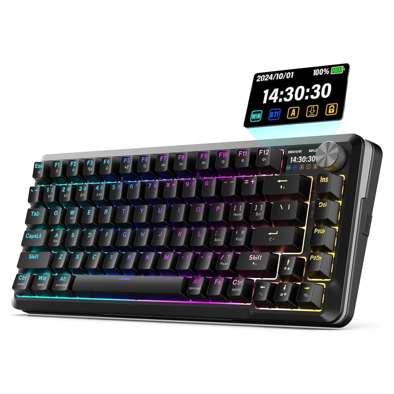 Teclado Mecánico Inalámbrico Redragon K708 Pro RGB 81 Teclas