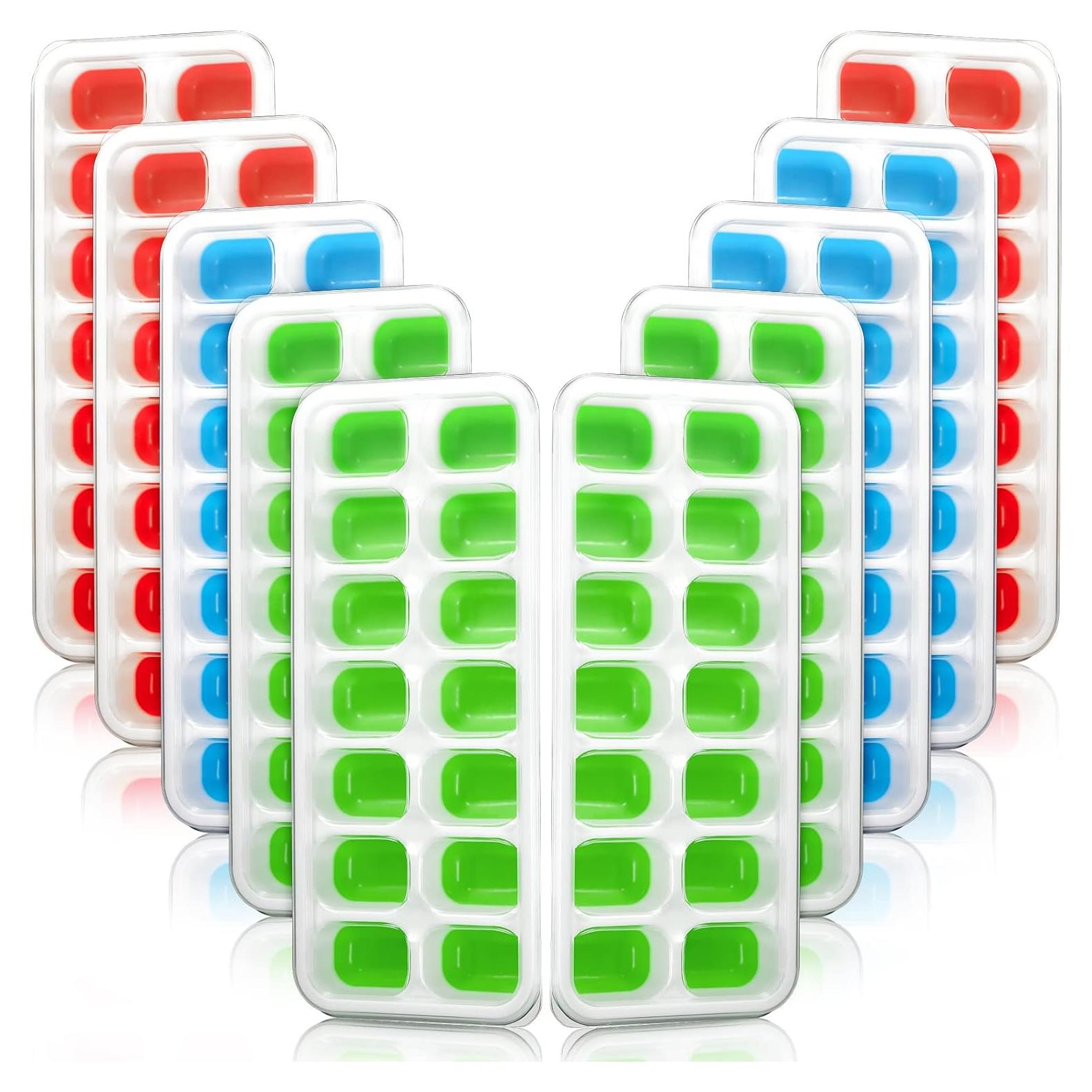 Bandejas de Hielo Silicona Honeydak 10 Piezas 14 Cubos