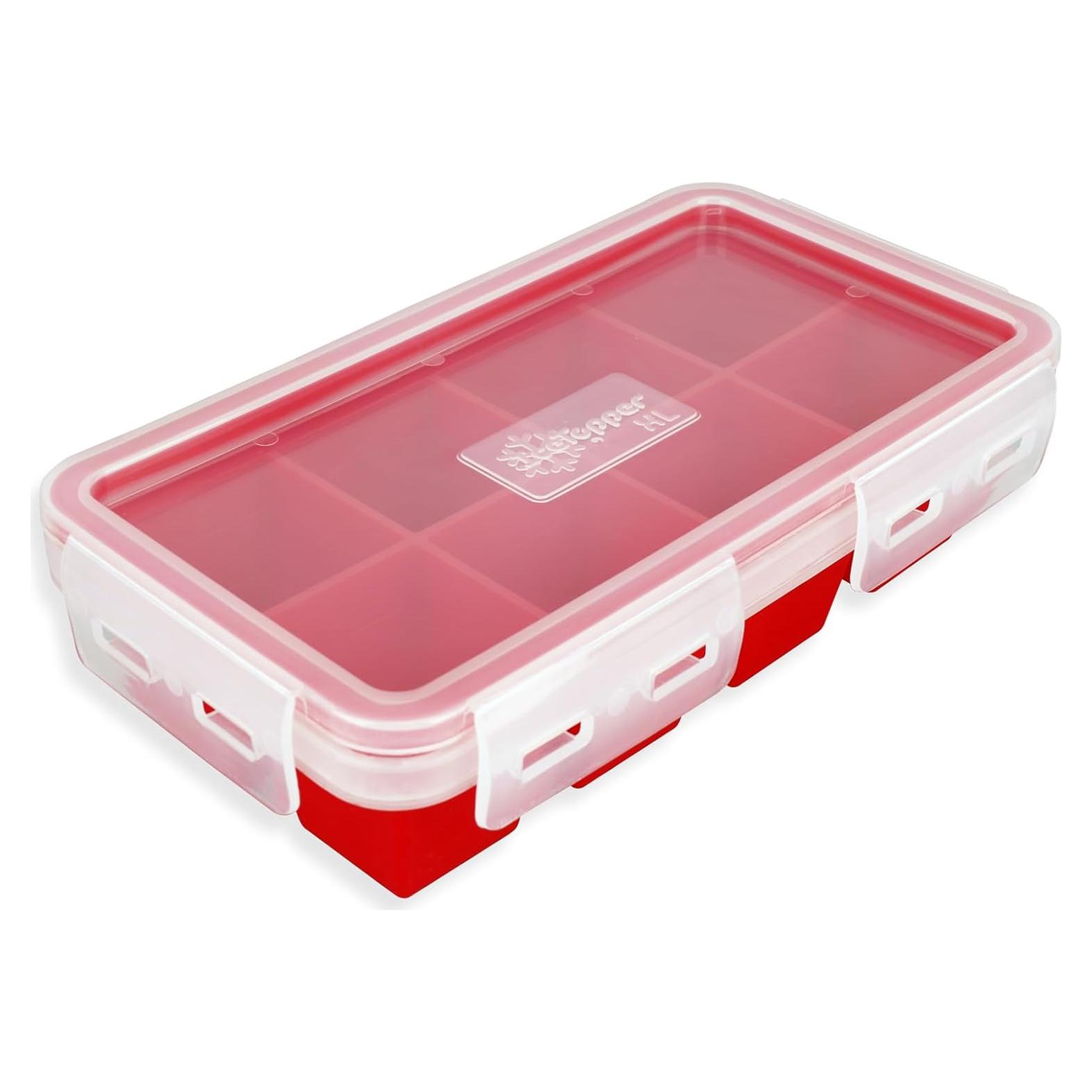 Bandeja de Hielo XL myTopper con 2 Tapas, 14 Cubos, Silicona