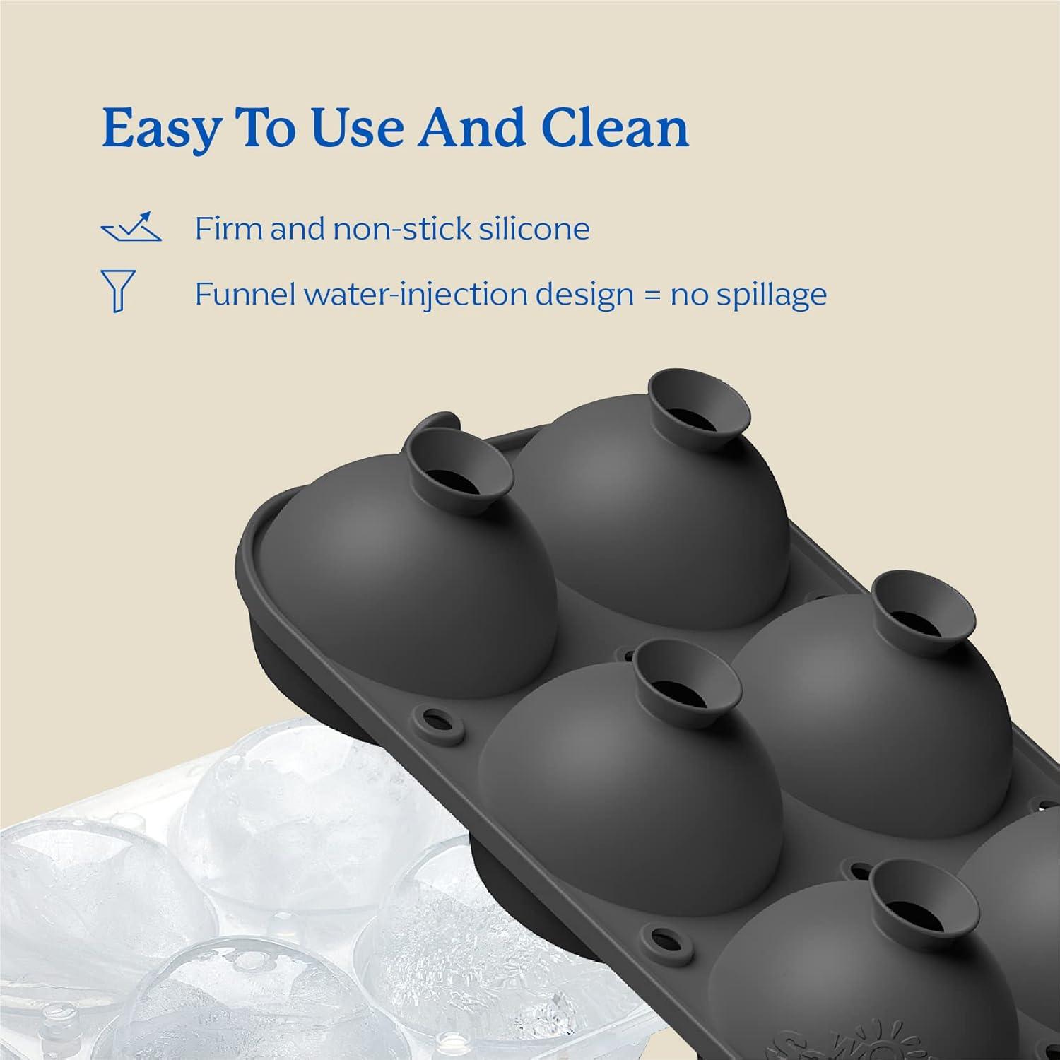 Molde de Hielo en Esferas Samuelworld 6 Grandes de Silicona