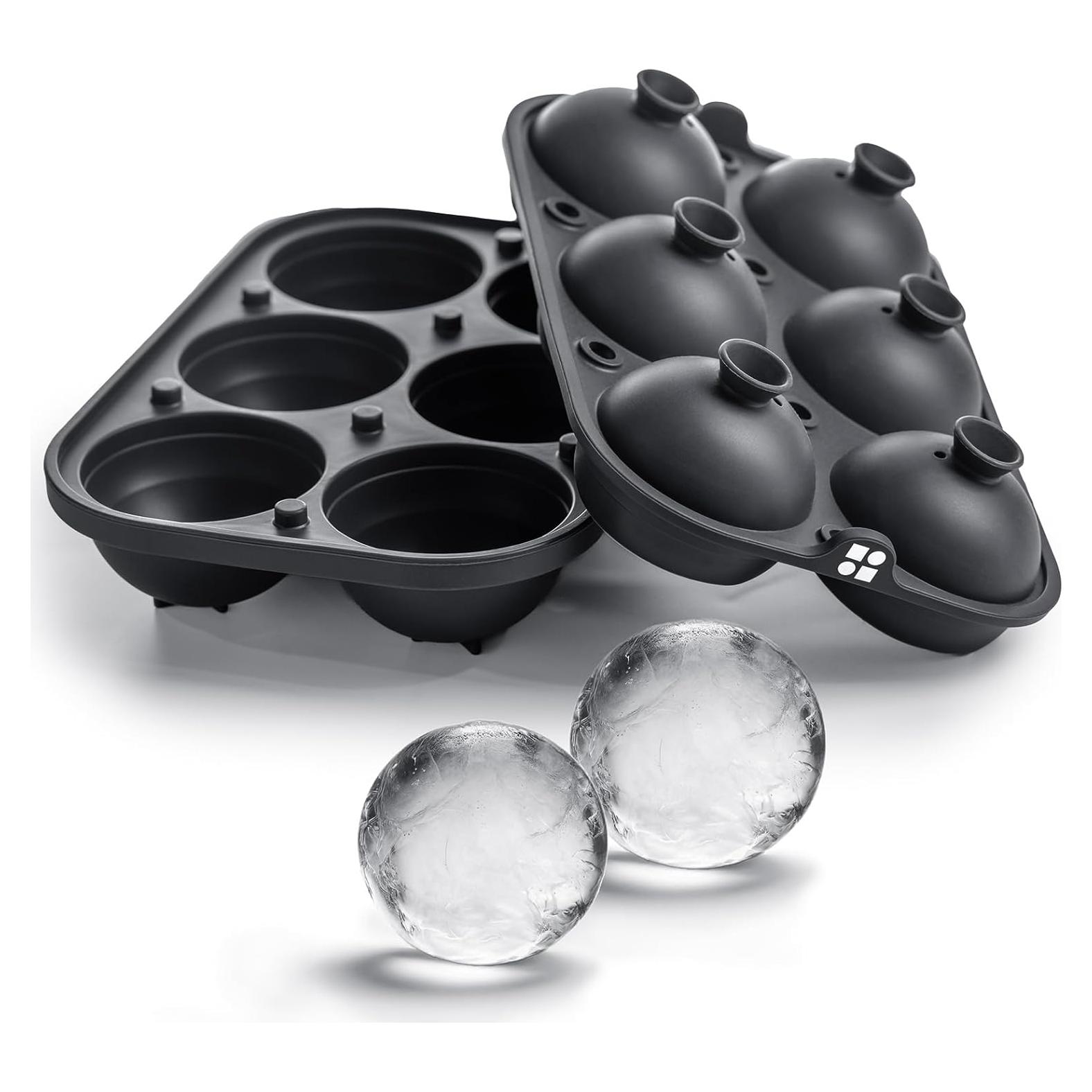 Molde de Hielo Glacio de Silicona Grande - 6 Esferas 6.35 cm