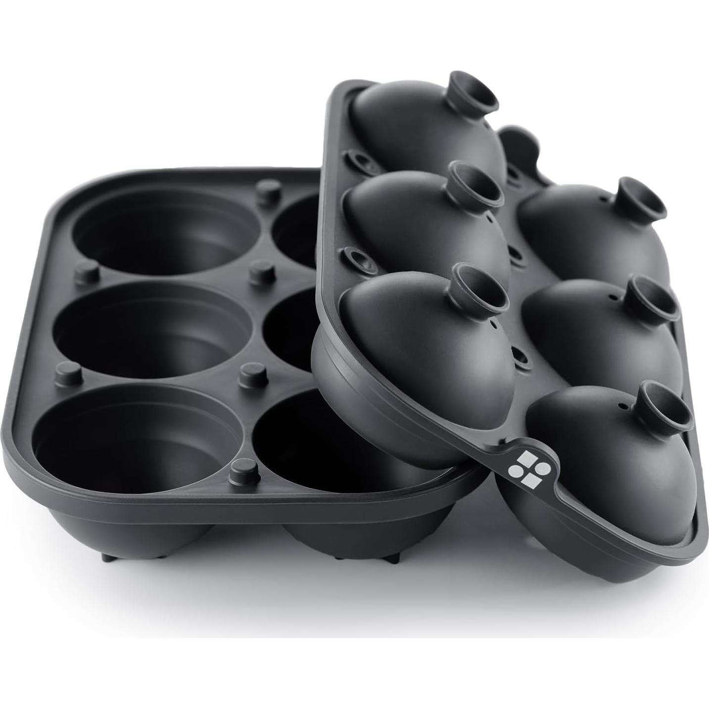 Molde de Hielo Glacio de Silicona Grande - 6 Esferas 6.35 cm