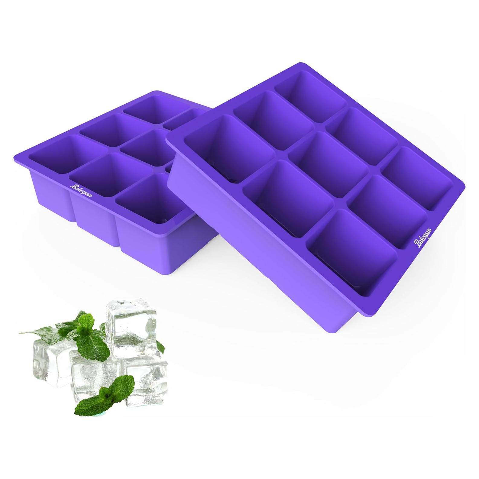 Bandeja de Hielo de Silicona Bakerpan - Set de 2 Cubos 1.5"