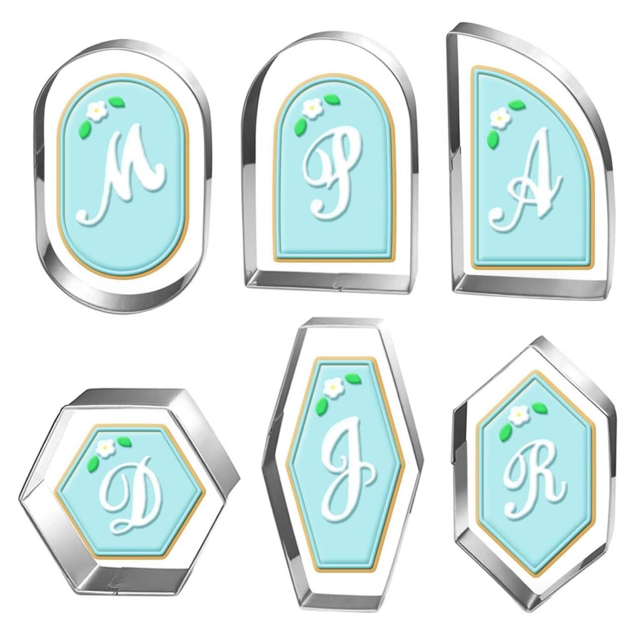 Juego de Cortadores de Galletas Auktosmn - 6 Piezas Acero Inoxidable