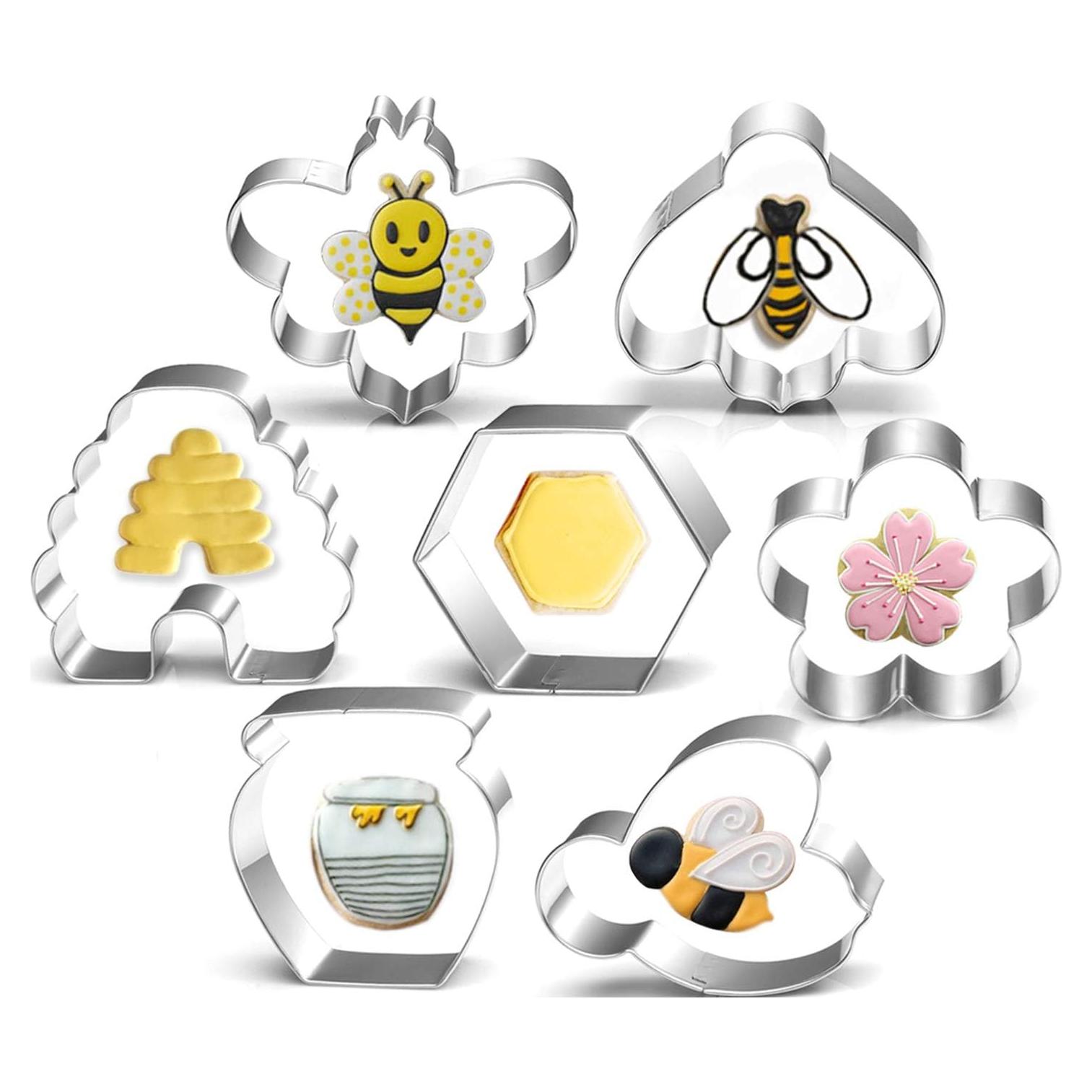 Juego de Cortadores de Galletas LUBTOSMN - 7 Piezas Temática Abeja