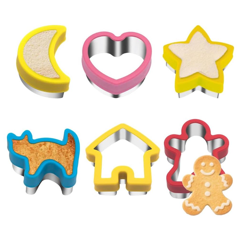 Juego de 6 Cortadores de Galletas AOSHIDINGSHUO - Acero Inoxidable