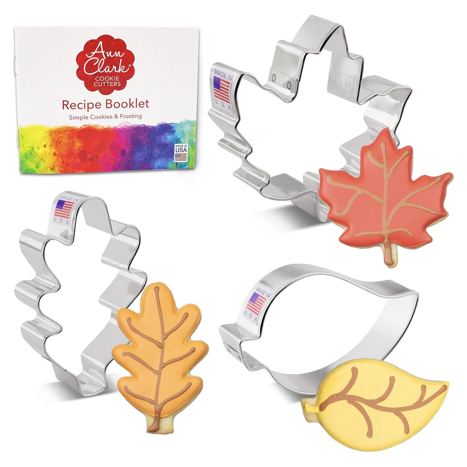 Set de Cortadores de Galletas de Hojas de Otoño Ann Clark