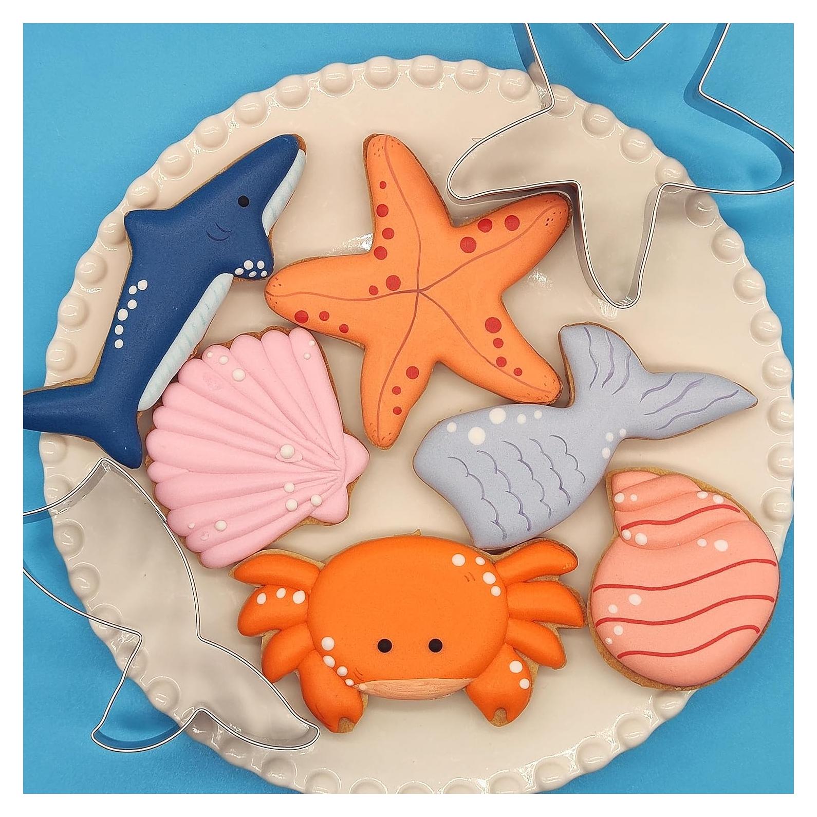 Cortadores de Galletas Temáticos 6 Piezas TUZICAKE Acero Inoxidable