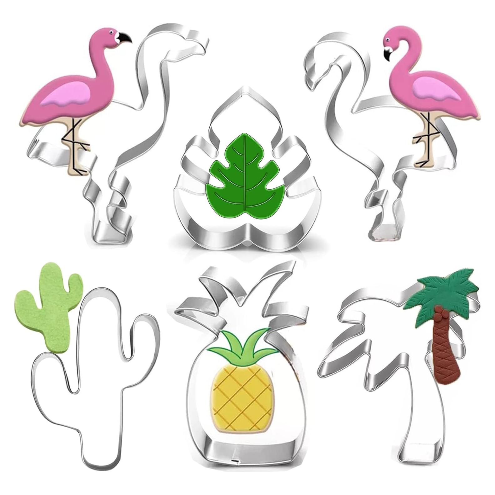 Juego de Cortadores de Galletas Tropicales LUBTOSMN - 6 Piezas