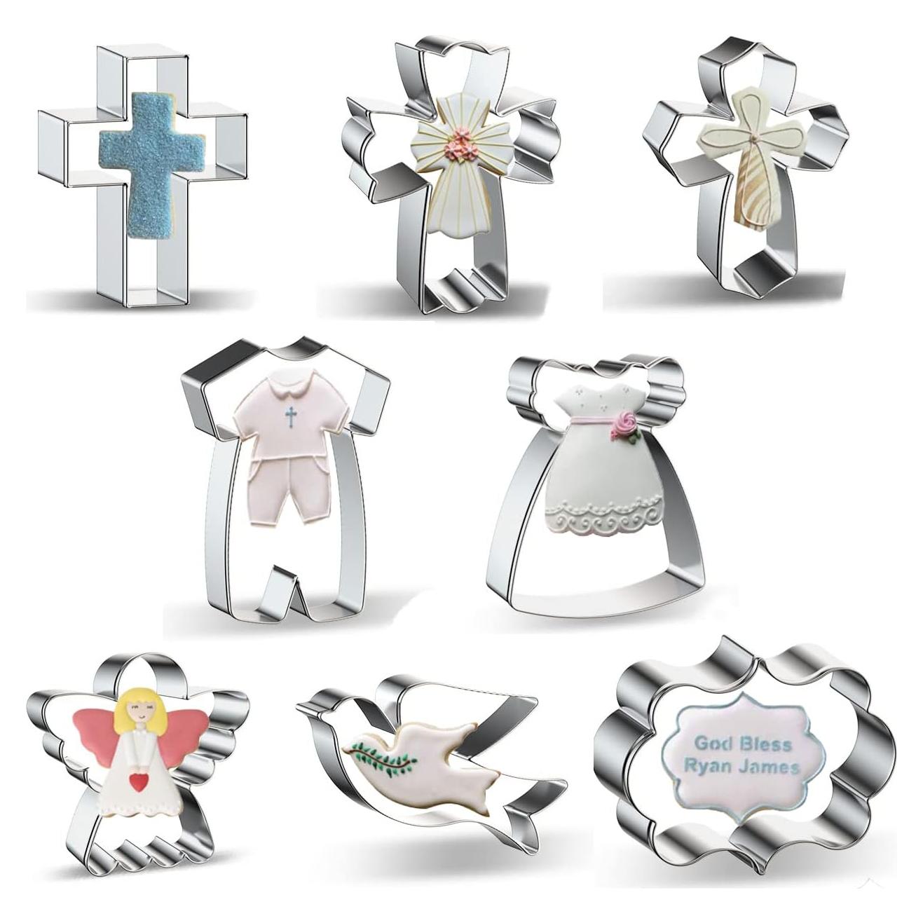 Conjunto de Cortadores de Galletas Religiosas Xzhloym - 8 Piezas