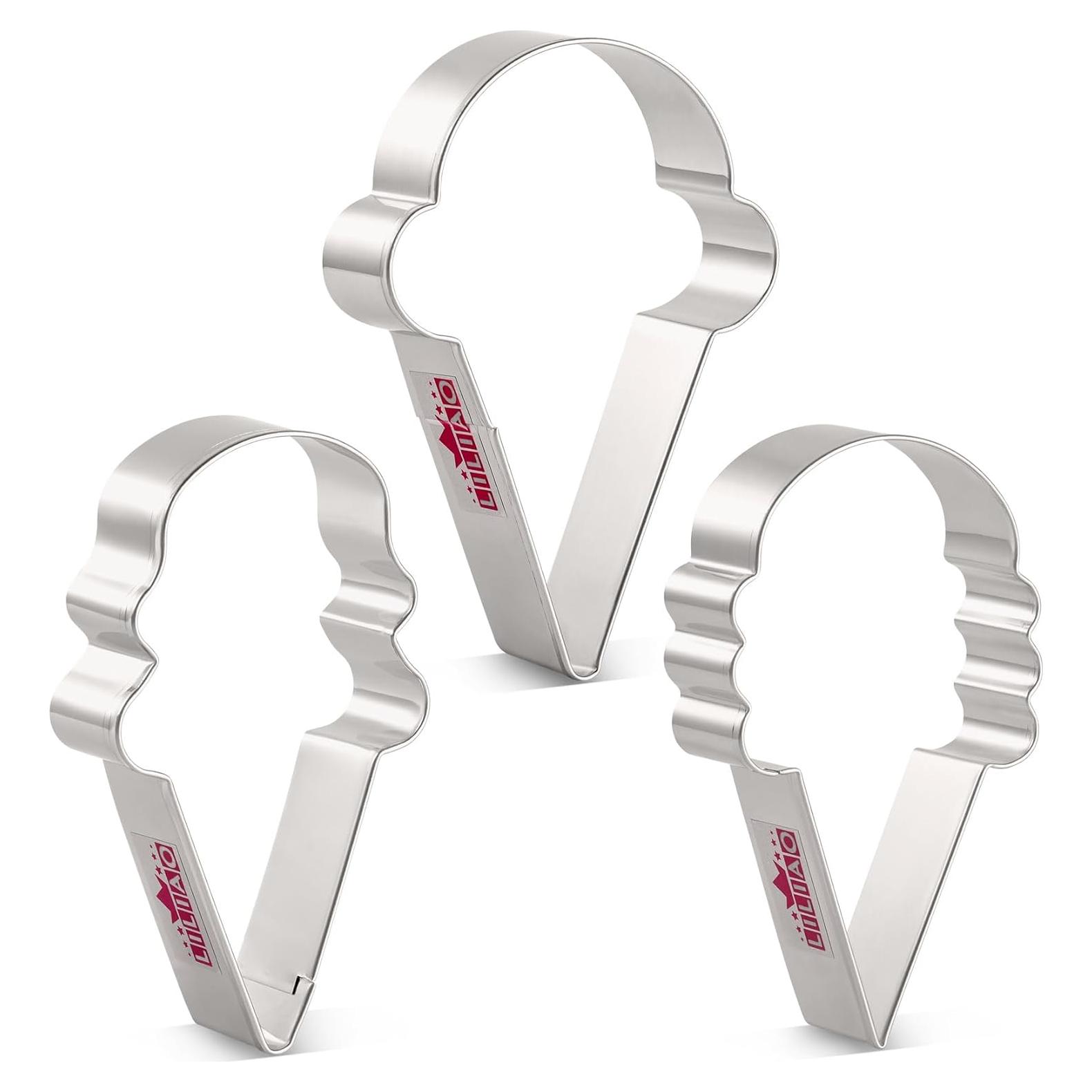 Cortadores de Galletas LILIAO Set 3 Piezas Acero Inoxidable