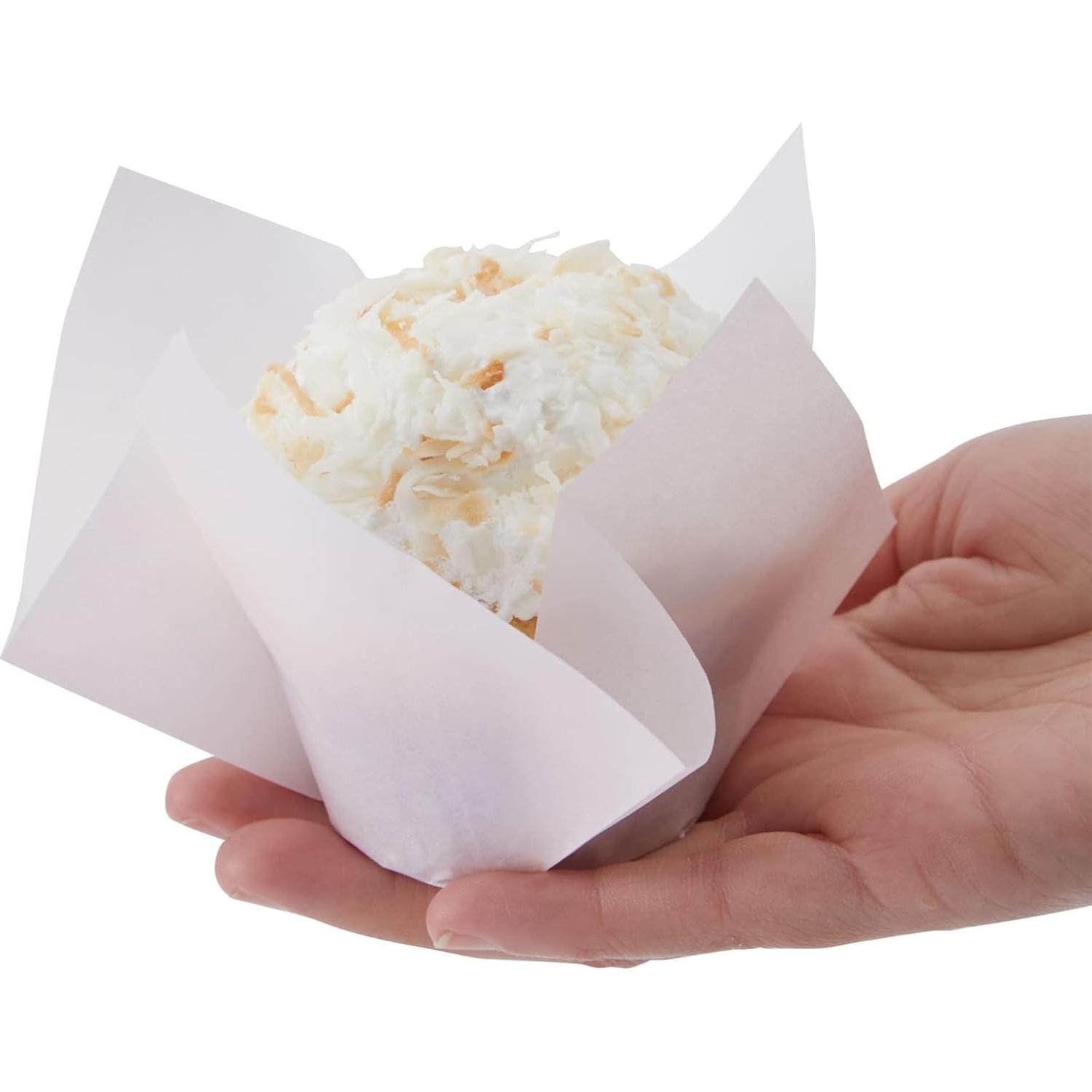 Forros de Cupcake Tulip Pink Juvale - 100 Piezas Desechables