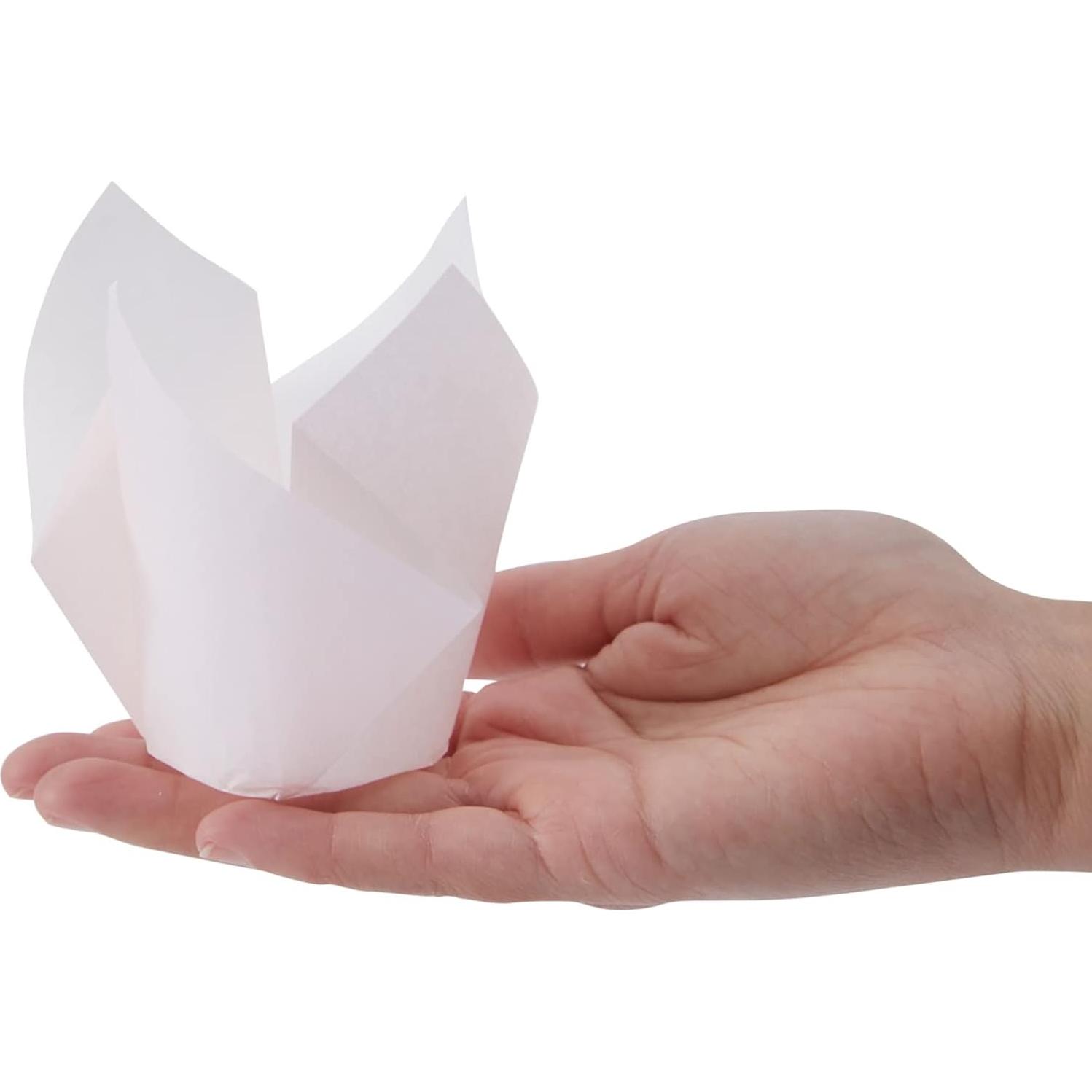 Forros de Cupcake Tulip Pink Juvale - 100 Piezas Desechables