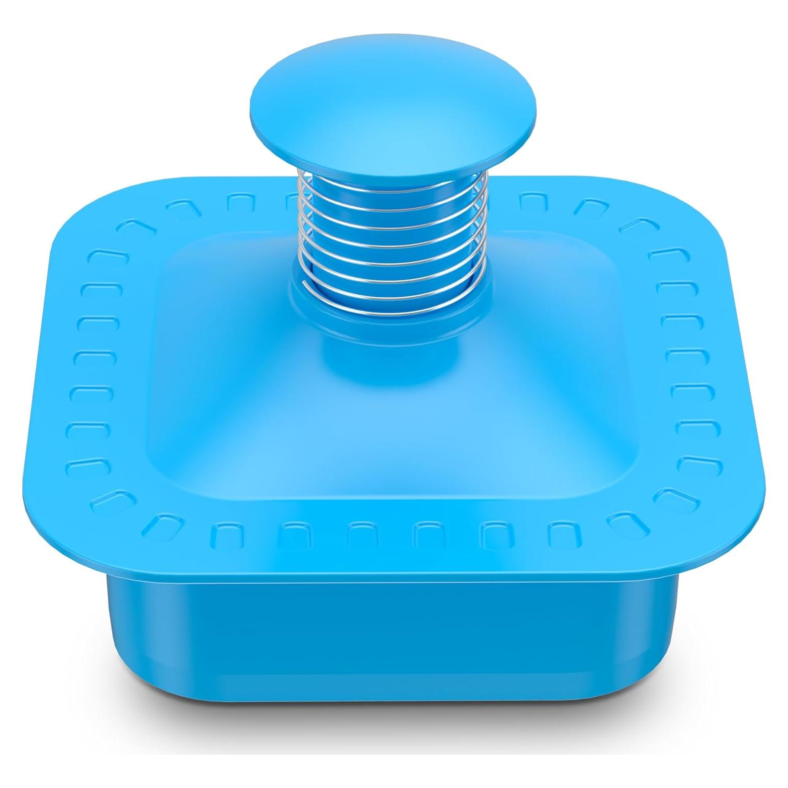 Cortador y Sellador de Sándwiches Cuadrado Azul - Fácil de Usar