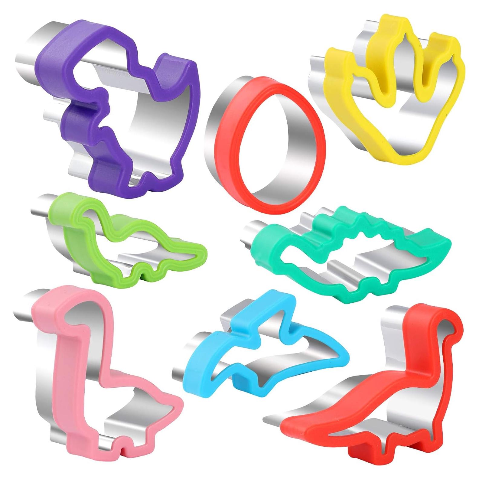 Cortadores de Galletas Dinosaurio CokiArt 8 Piezas Acero Inoxidable