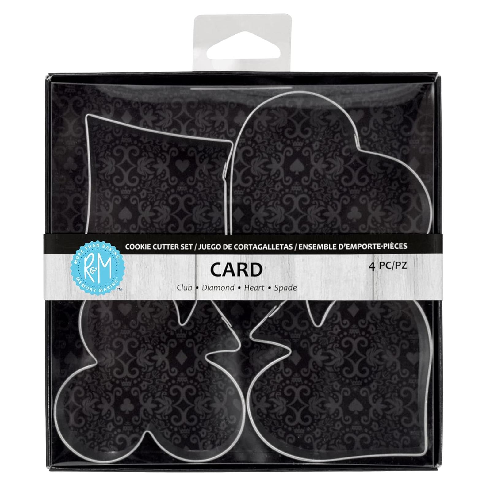 Set de 4 Cortadores de Galletas R&M Internacional - Palos de Cartas