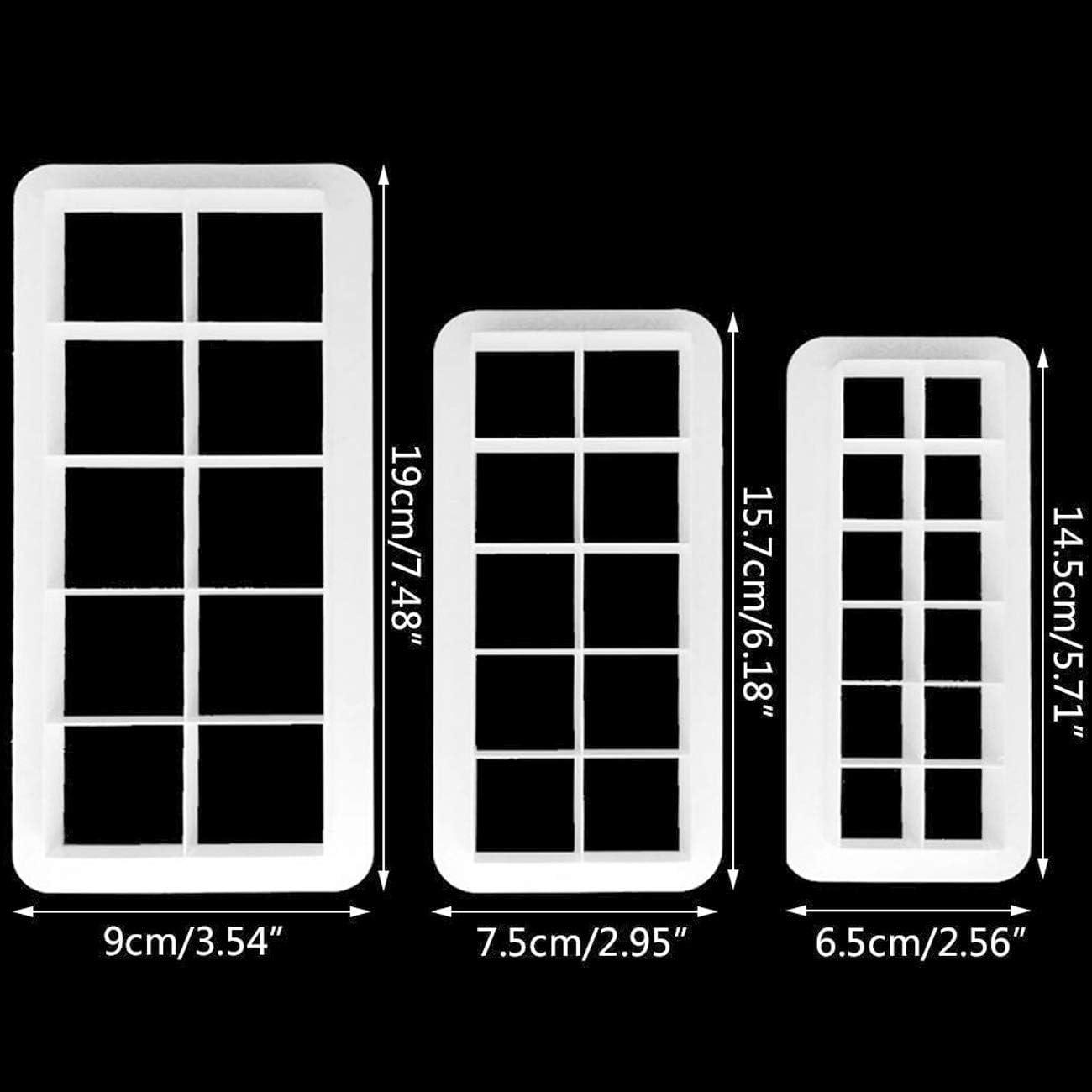 Cortador de Galletas Cuadrado Mity Rain - Multicortador Geométrico 3 Tamaños
