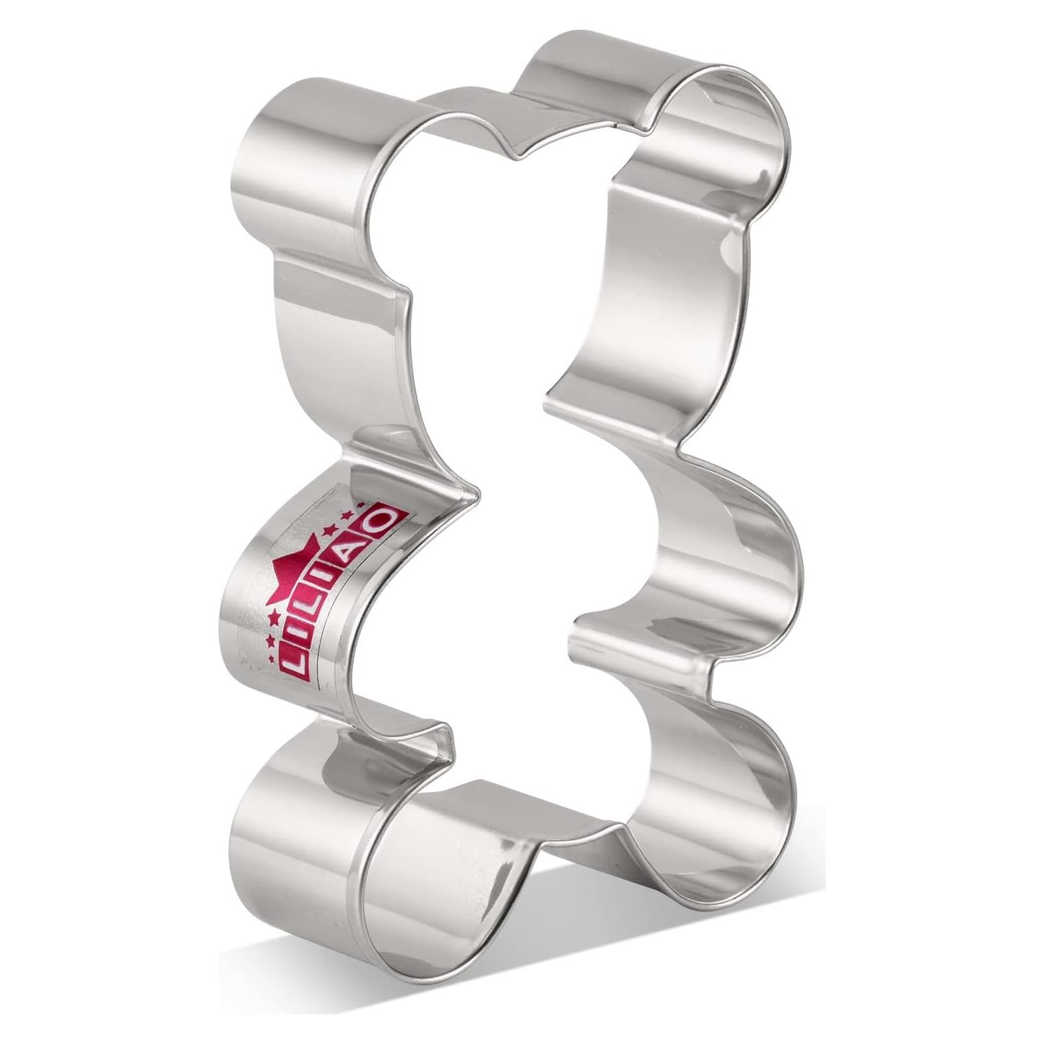 Cortador de Galletas Oso de Peluche LILIAO Acero Inoxidable 6.9x9.9cm