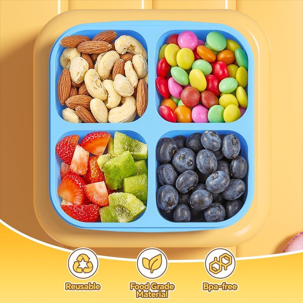 Juego de 6 Contenedores Divididos Canfanni para Snacks 0.95L