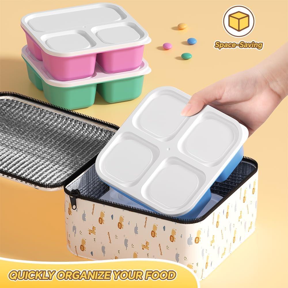 Juego de 6 Contenedores Divididos Canfanni para Snacks 0.95L