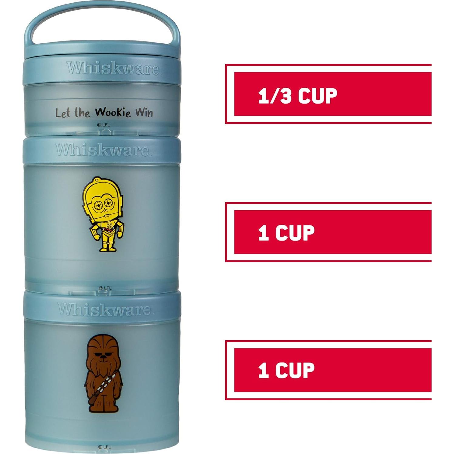 Contenedores de Snacks Whiskware Star Wars 3 Frascos 79ml 237ml