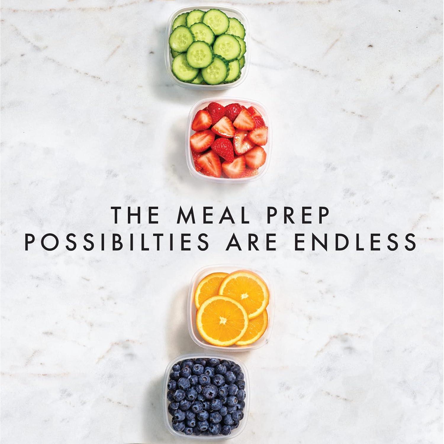 Contenedores de Plástico 8 oz Fit & Fresh 4pk A Prueba de Fugas