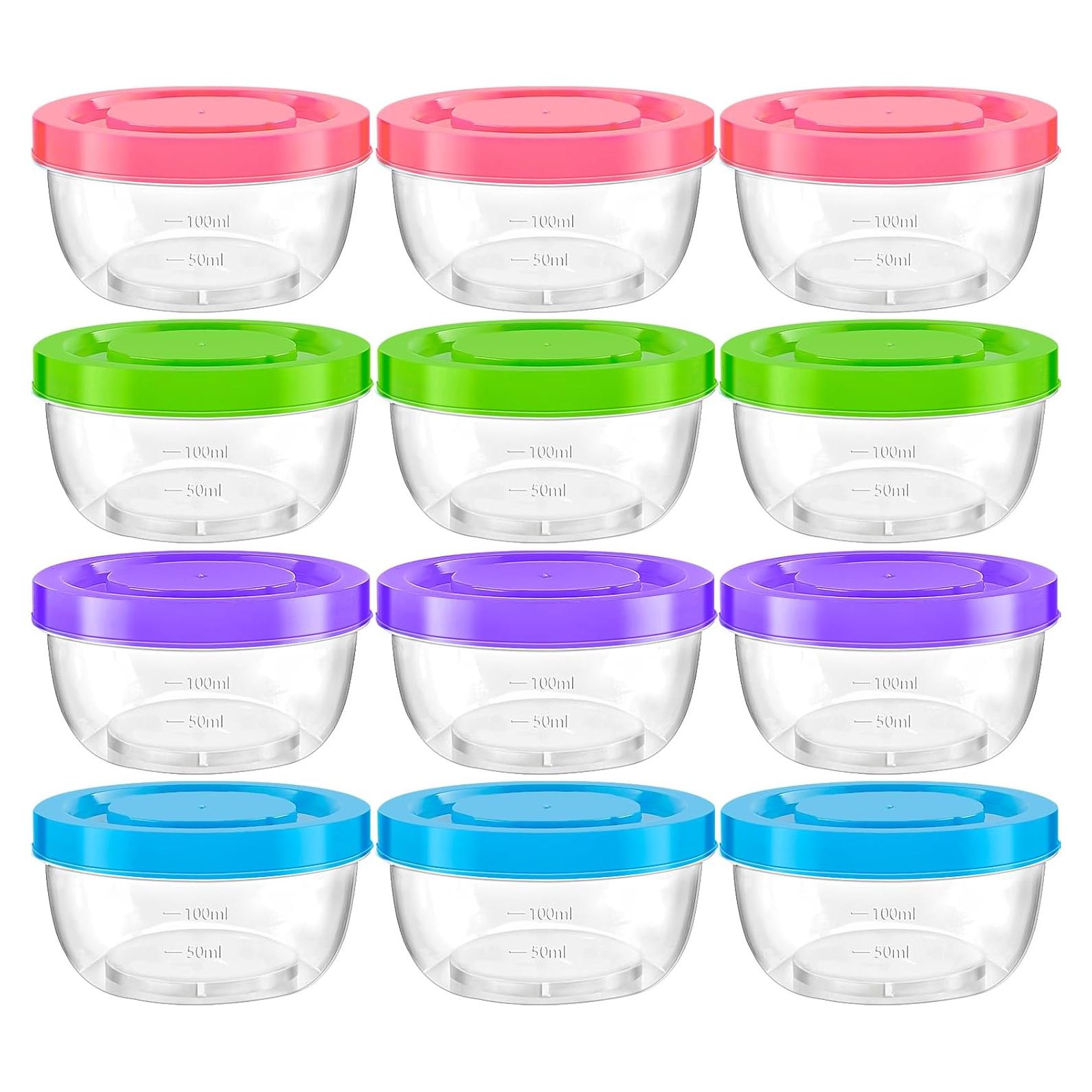 Contenedores de Alimentos TOFLEN 5 oz Set de 12 Multicolor