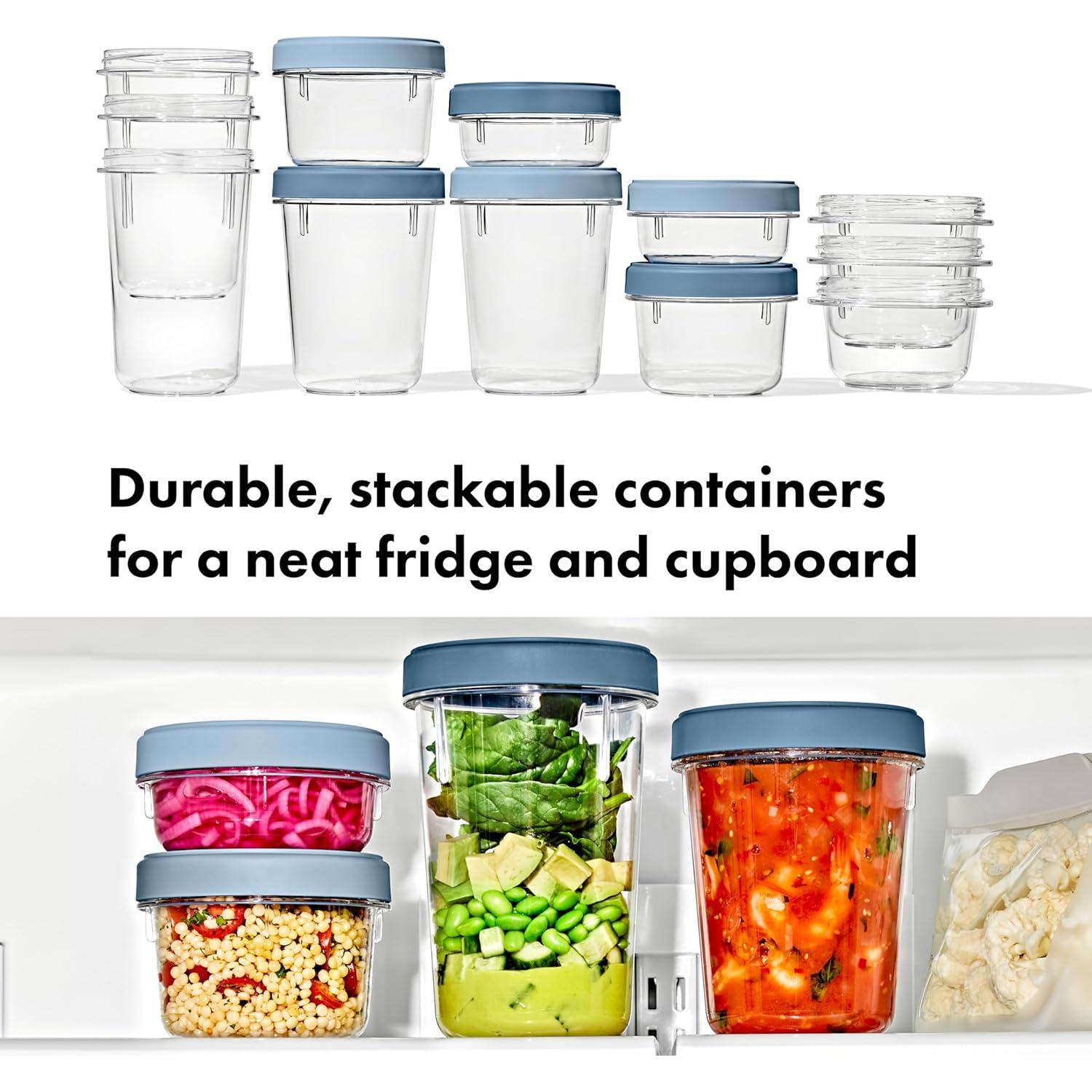 Contenedores OXO Good Grips Twist & Stack 148 mL - Paquete de 3