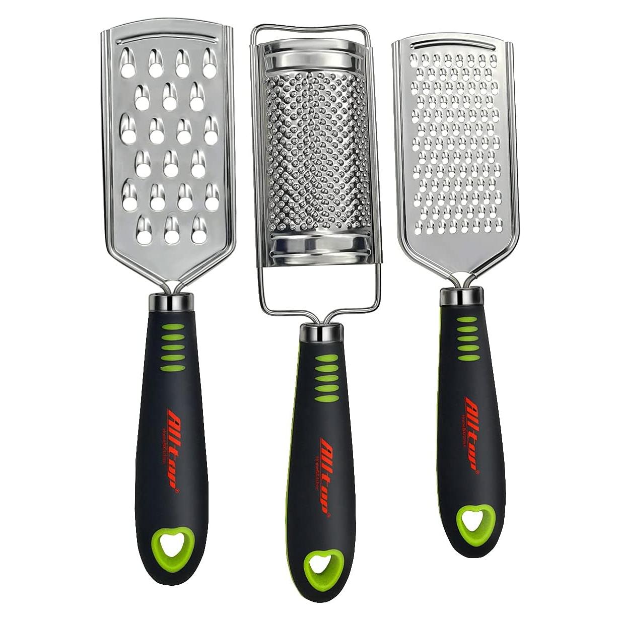 Set de Ralladores ALLTOP de Acero Inoxidable - 3 Piezas