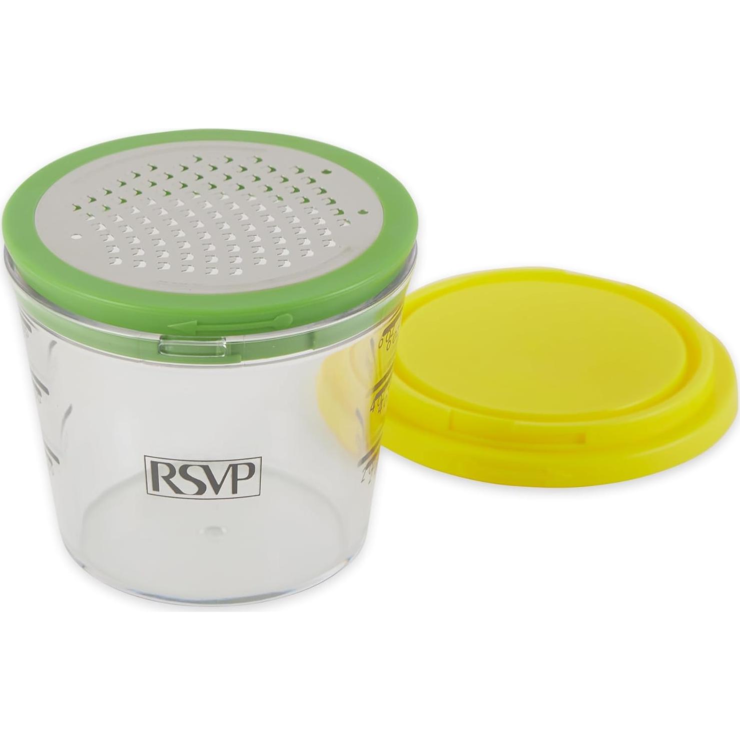 Rallador Zester Multifuncional RSVP Amarillo 177 ml Apto Lavavajillas