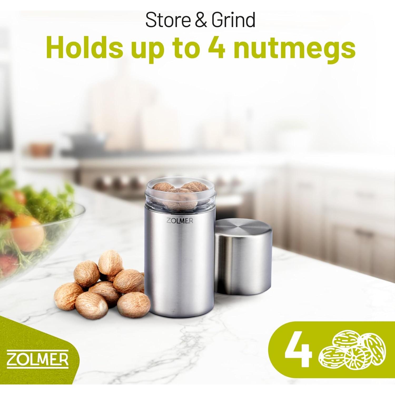 Molinillo de Nuez de Macadamia ZOLMER® Acero Inoxidable 258g