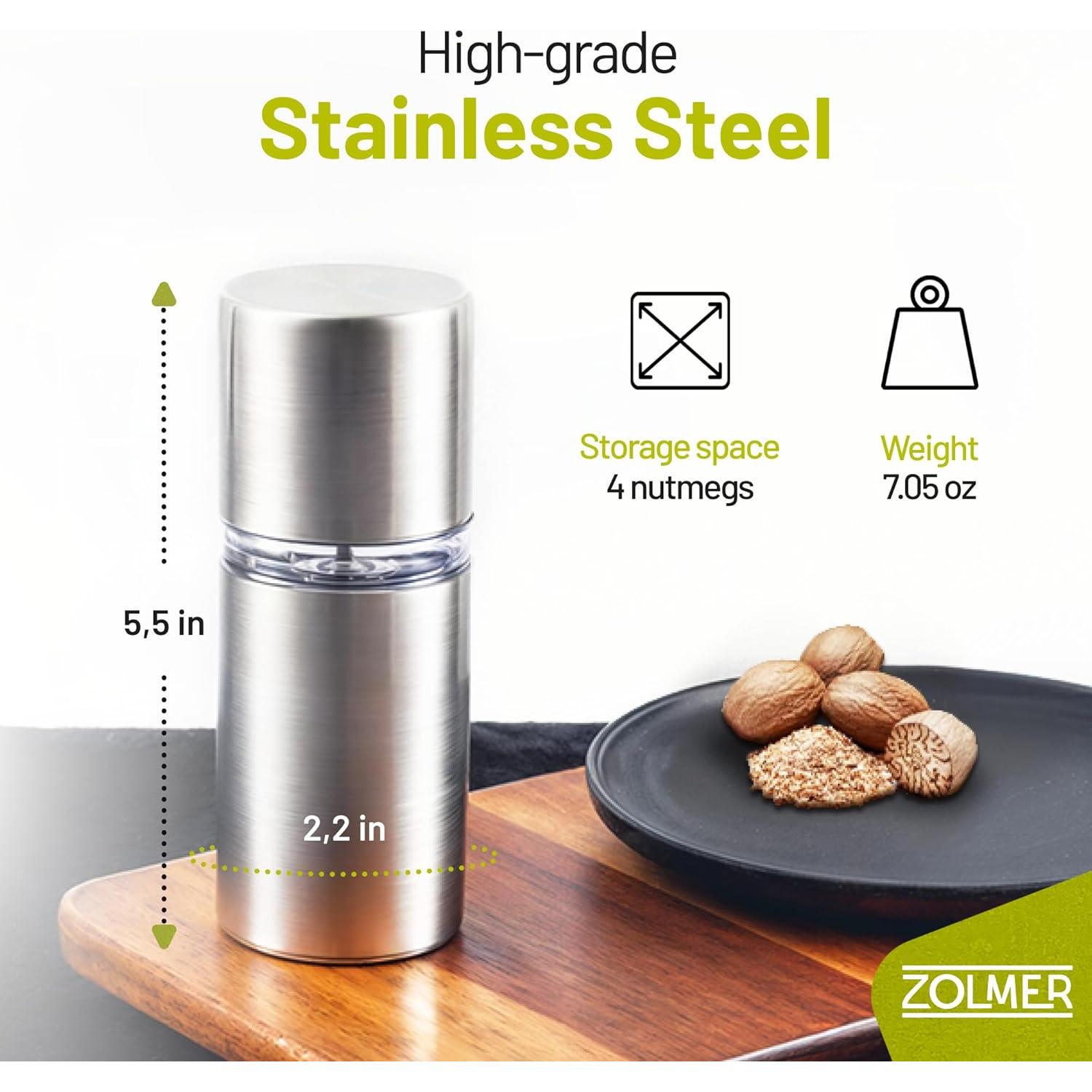 Molinillo de Nuez de Macadamia ZOLMER® Acero Inoxidable 258g