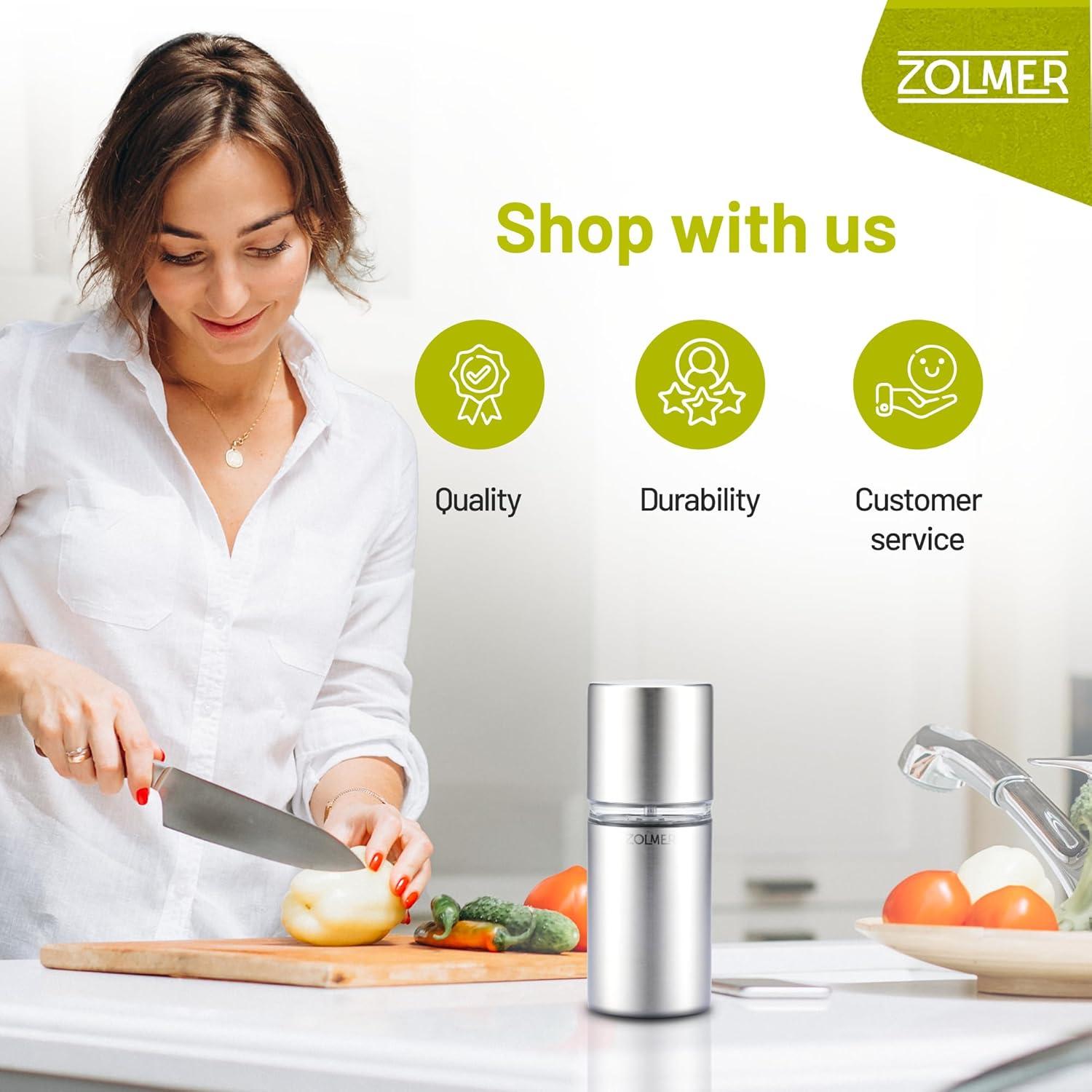 Molinillo de Nuez de Macadamia ZOLMER® Acero Inoxidable 258g