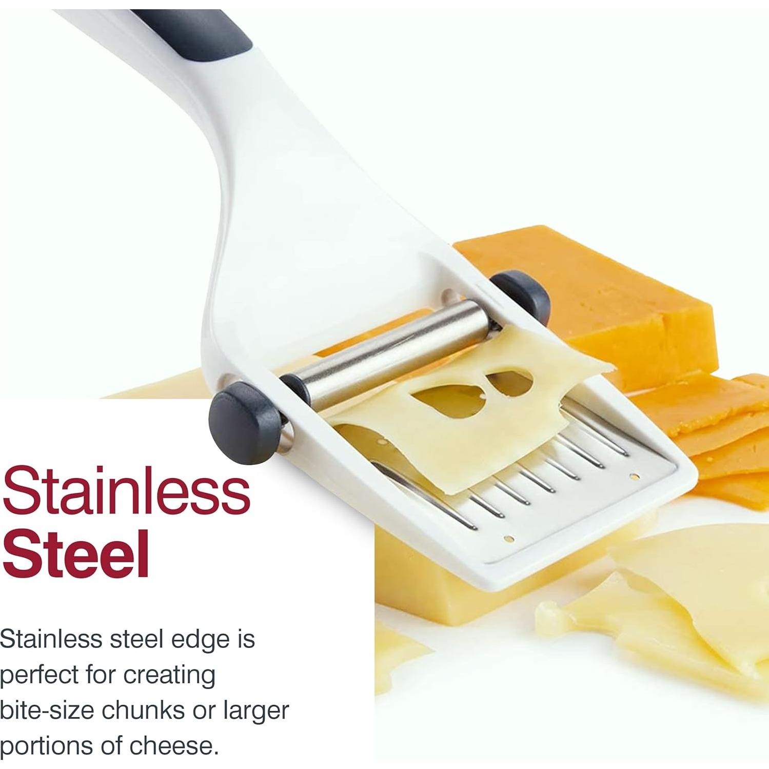 Cortador de Queso Zyliss Ajustable con Mango Ergonómico Blanco