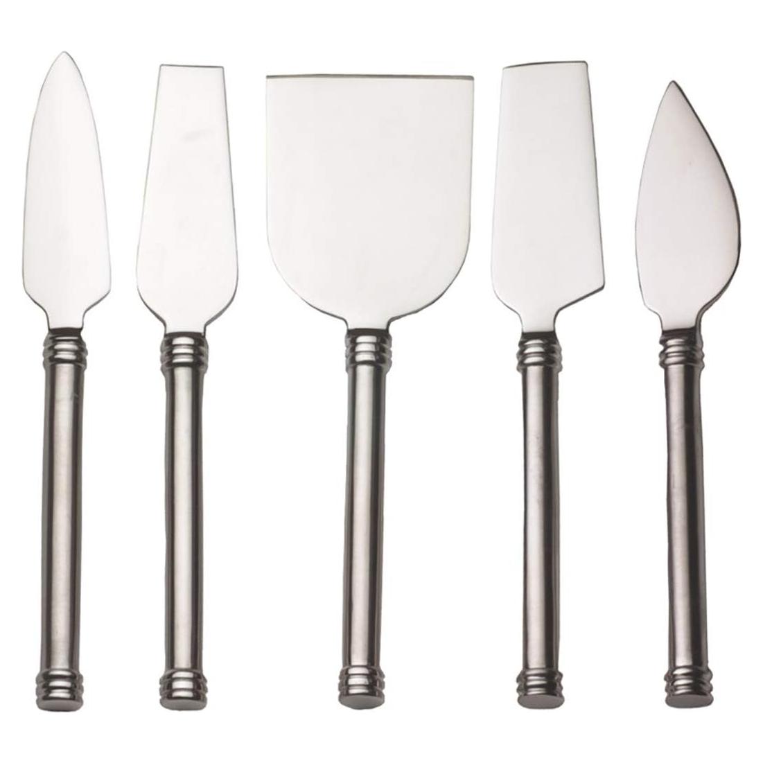 Set de 5 Cuchillos de Queso RSVP Internacional 15.24 cm Acero Inoxidable