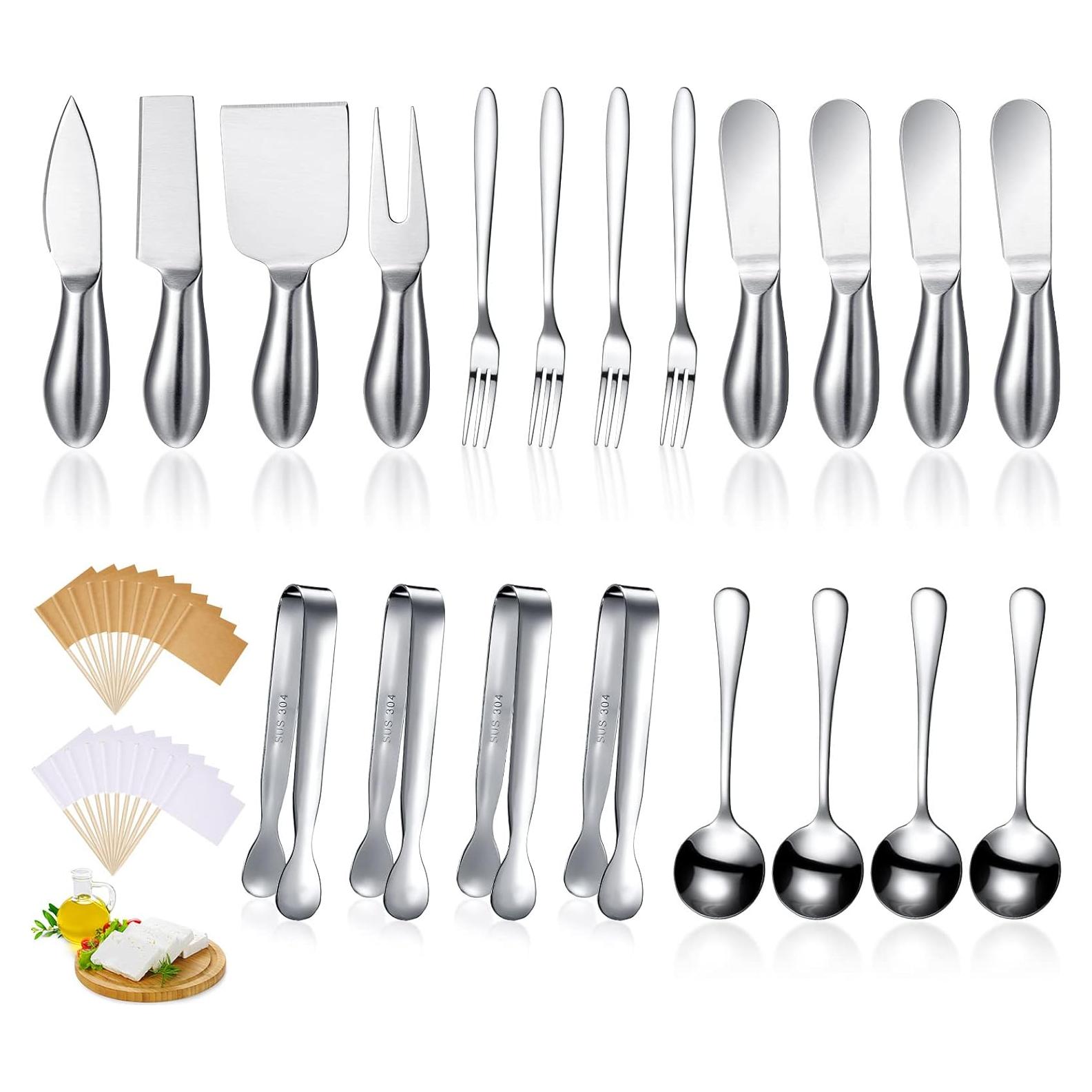 Set de Utensilios de Charcutería Patelai 20 Piezas Acero Inoxidable