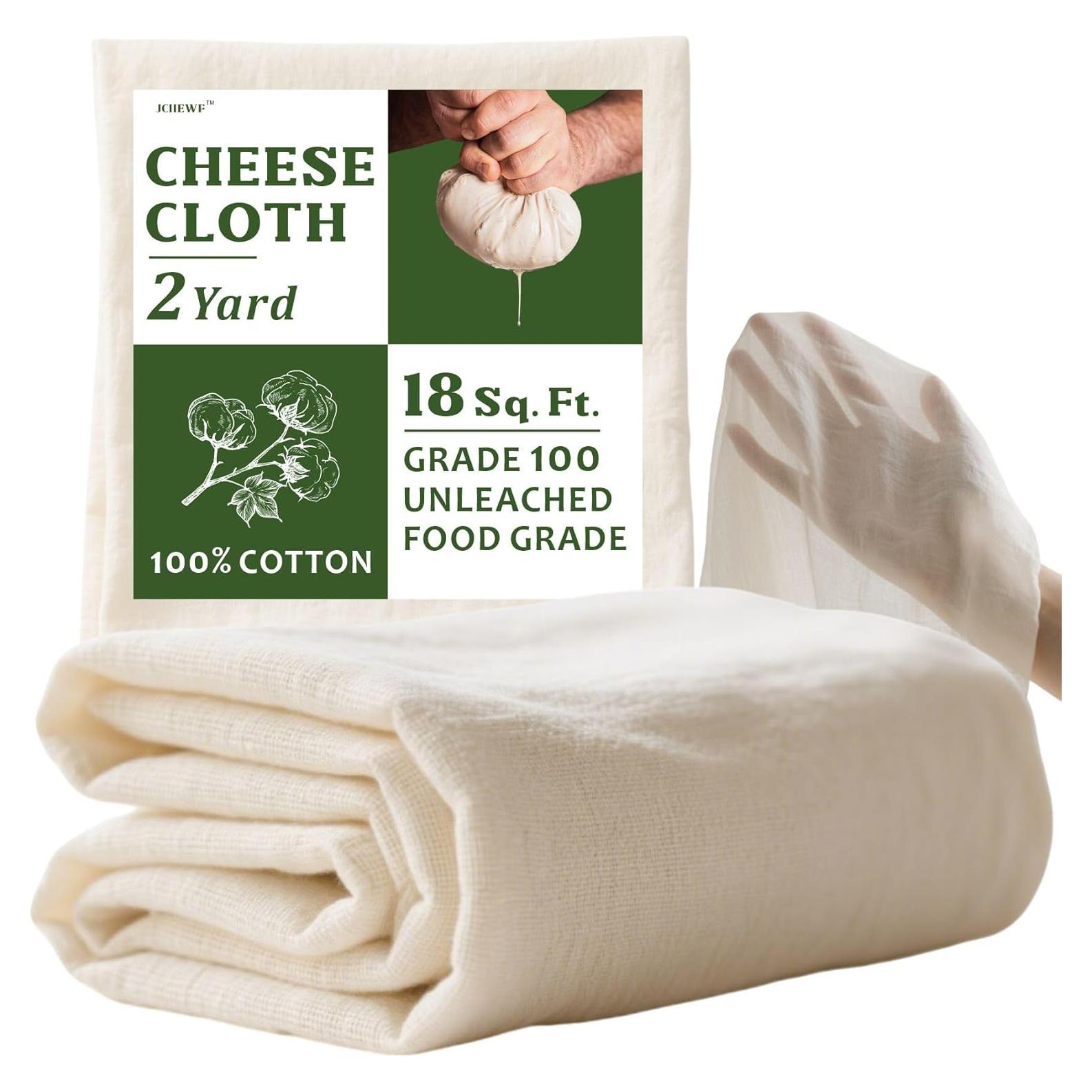 Gasa Orgánica 100% Algodón Sin Blanquear 2 Yardas JCIIEWF