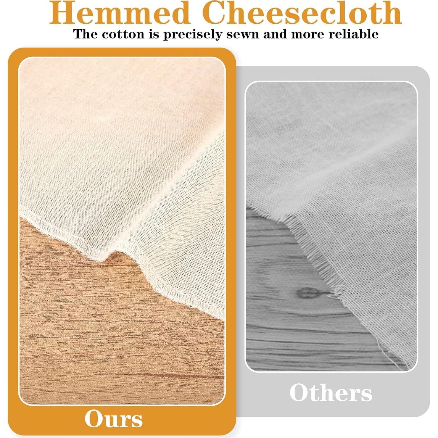 48 Paños de Queso Reutilizables Wanmu 30x30 cm Algodón