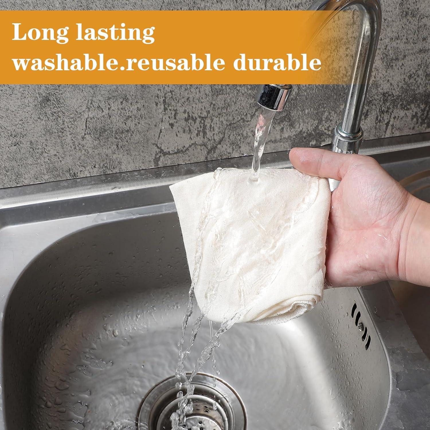 48 Paños de Queso Reutilizables Wanmu 30x30 cm Algodón