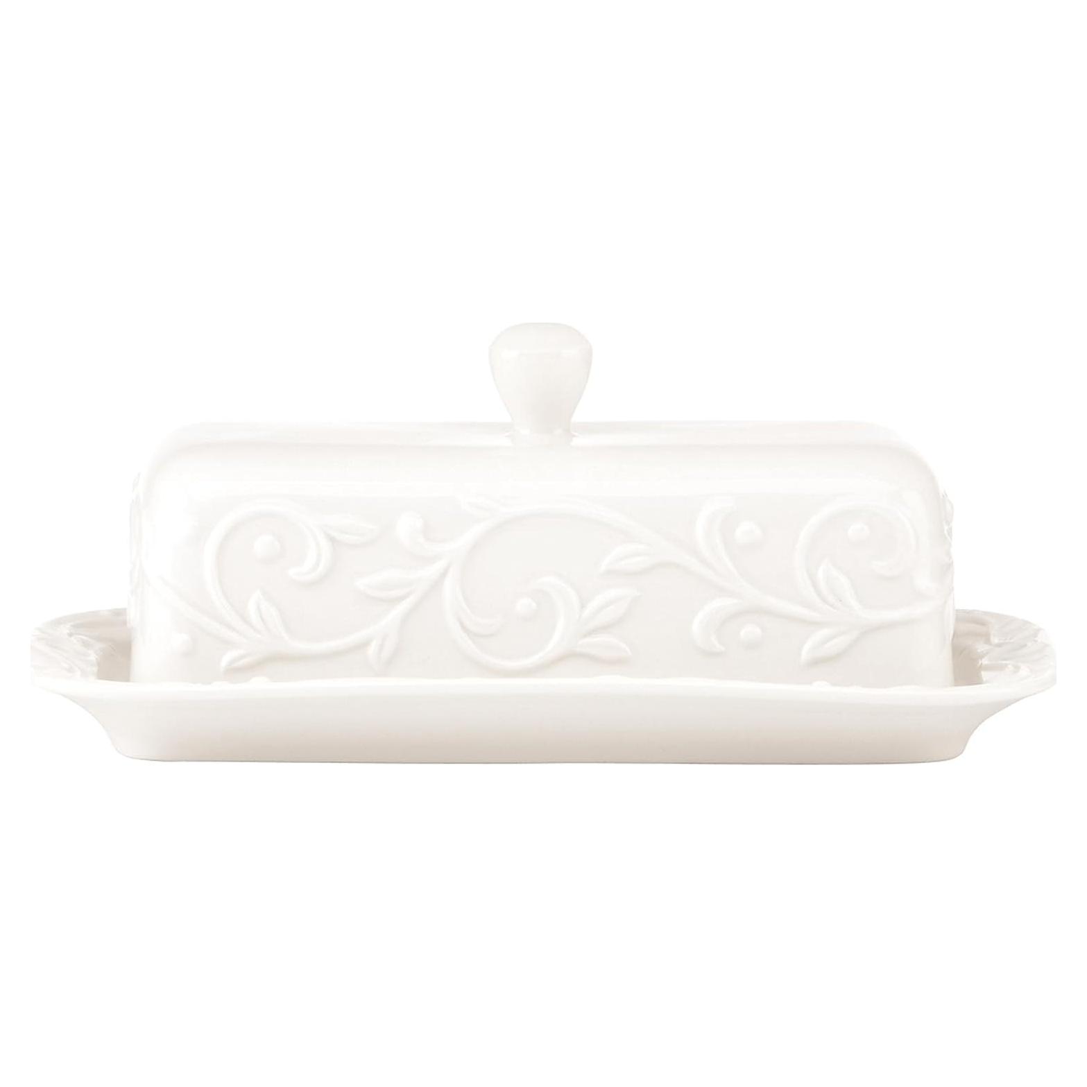 Plato de Mantequilla Cubierto Lenox Opal Innocence 18.4 cm