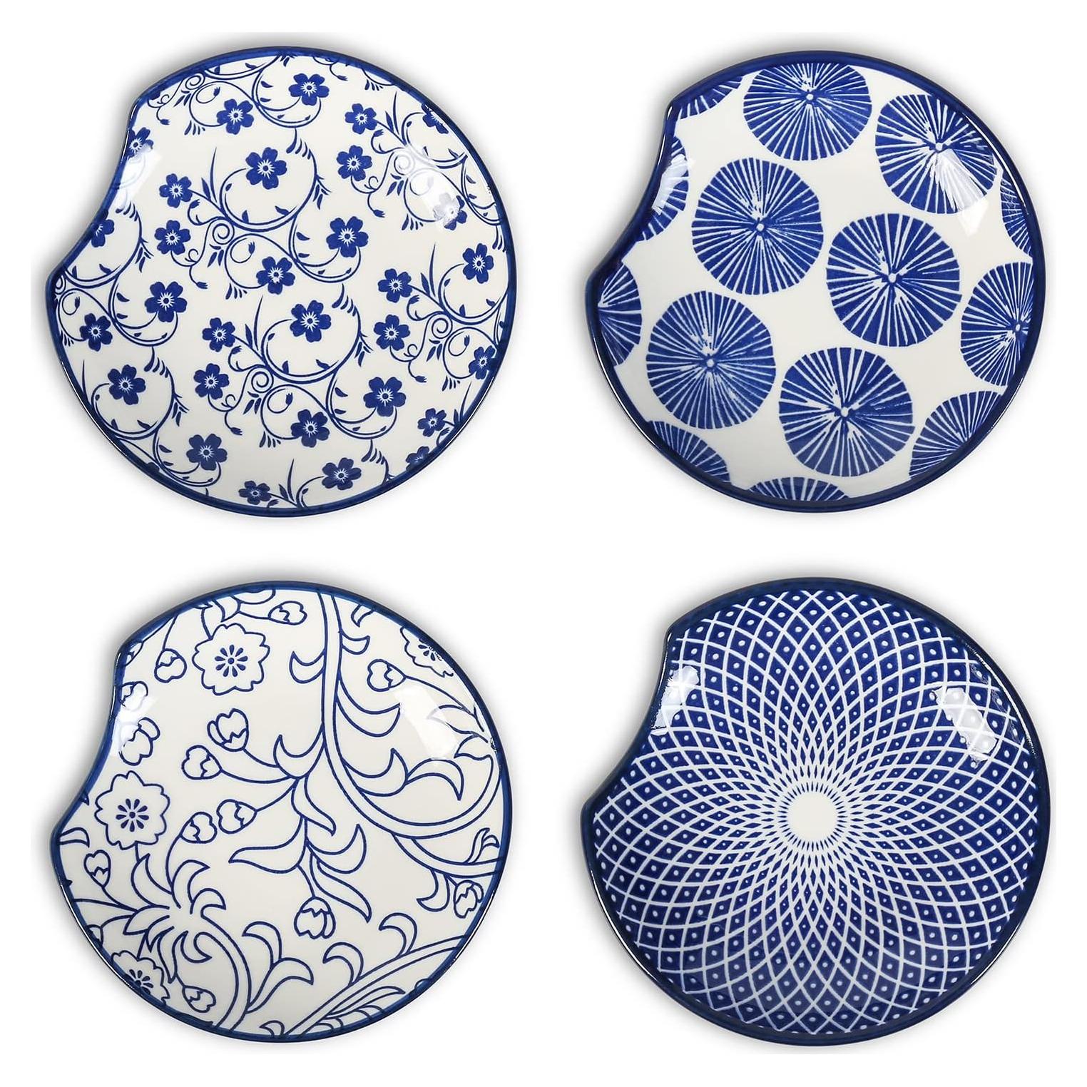 Soporte de Cuchara de Cerámica Selamica 11.7 cm Azul Vintage