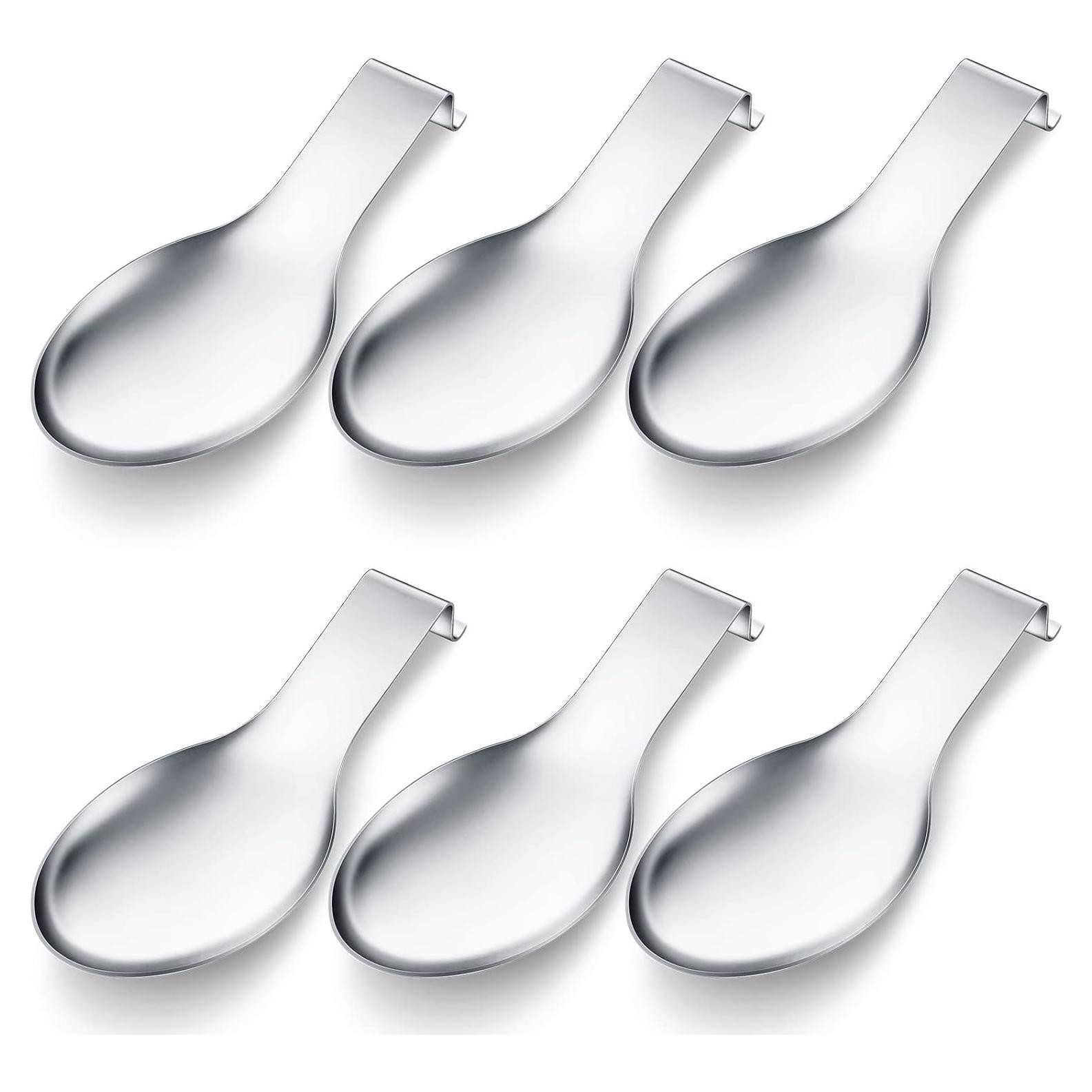 Soporte de Cuchara Acero Inoxidable Nuanchu 6 Pcs 24.5x9.7cm