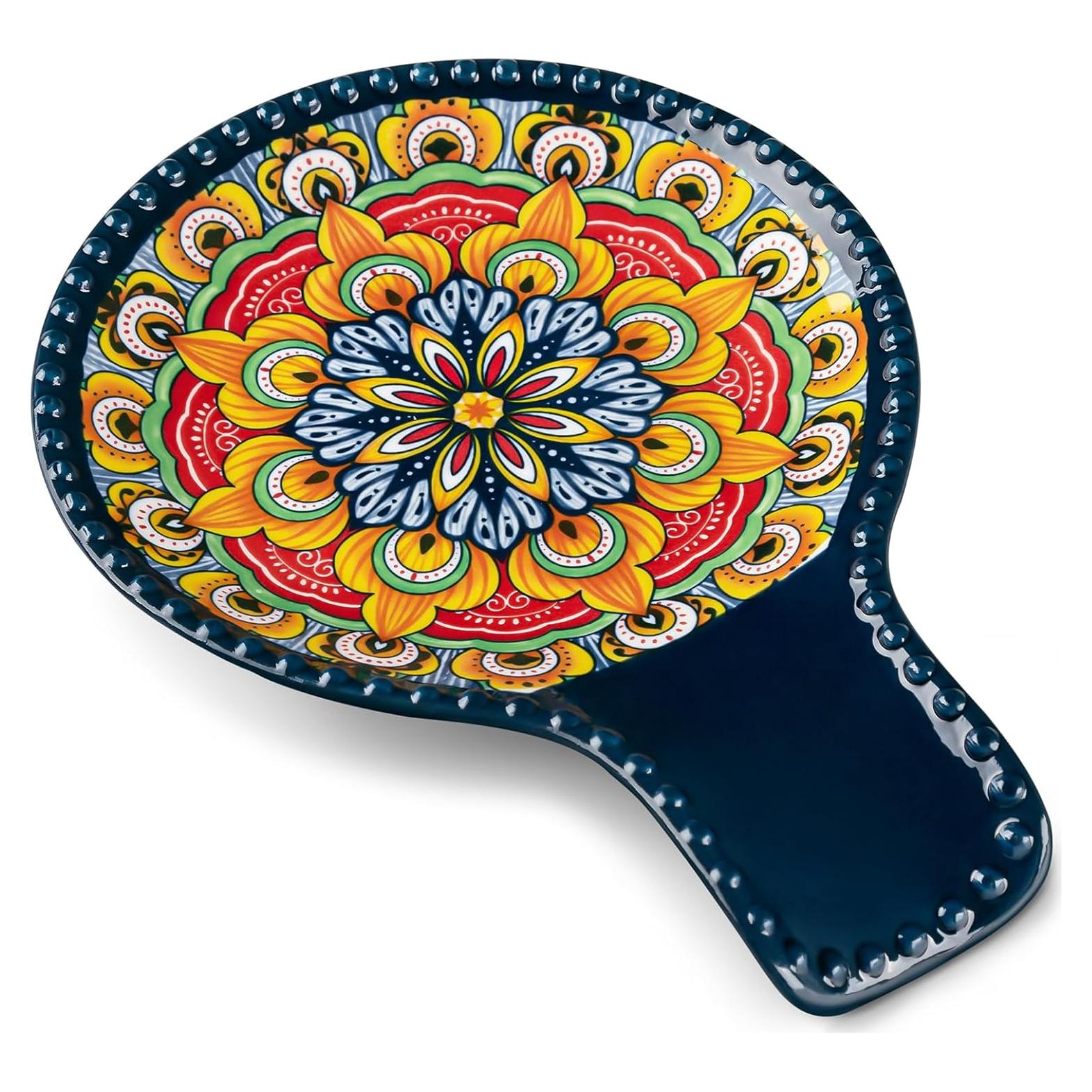 Soporte de Cuchara de Cerámica Vancasso Azul 19.5 cm