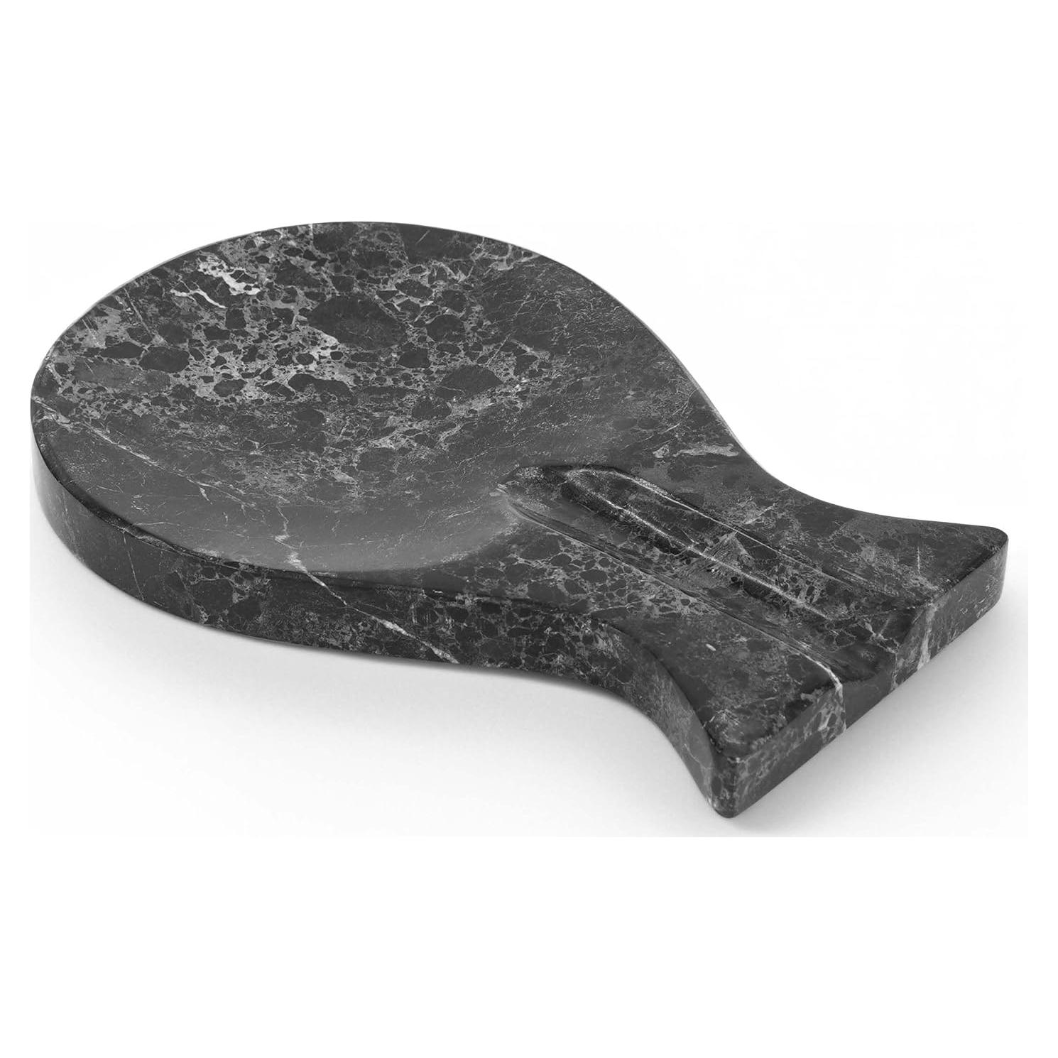 Soporte para Cucharas de Mármol Radicaln 20 cm Negro Hecho a Mano