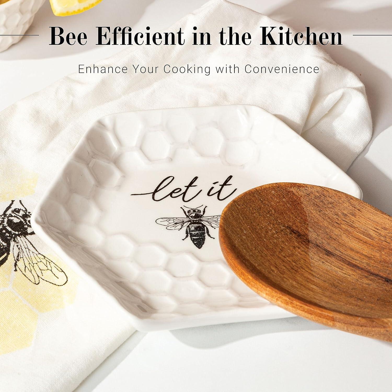 Soporte para Cucharas de Cerámica Young's 12.7x12.7 cm Resistente