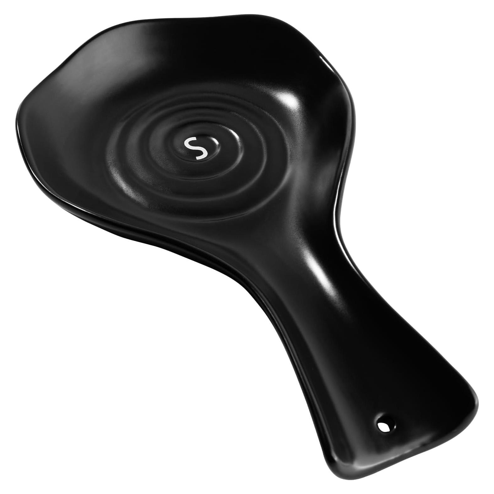 Soporte de Cucharas de Cerámica Karisky Negro 21.5x13 cm