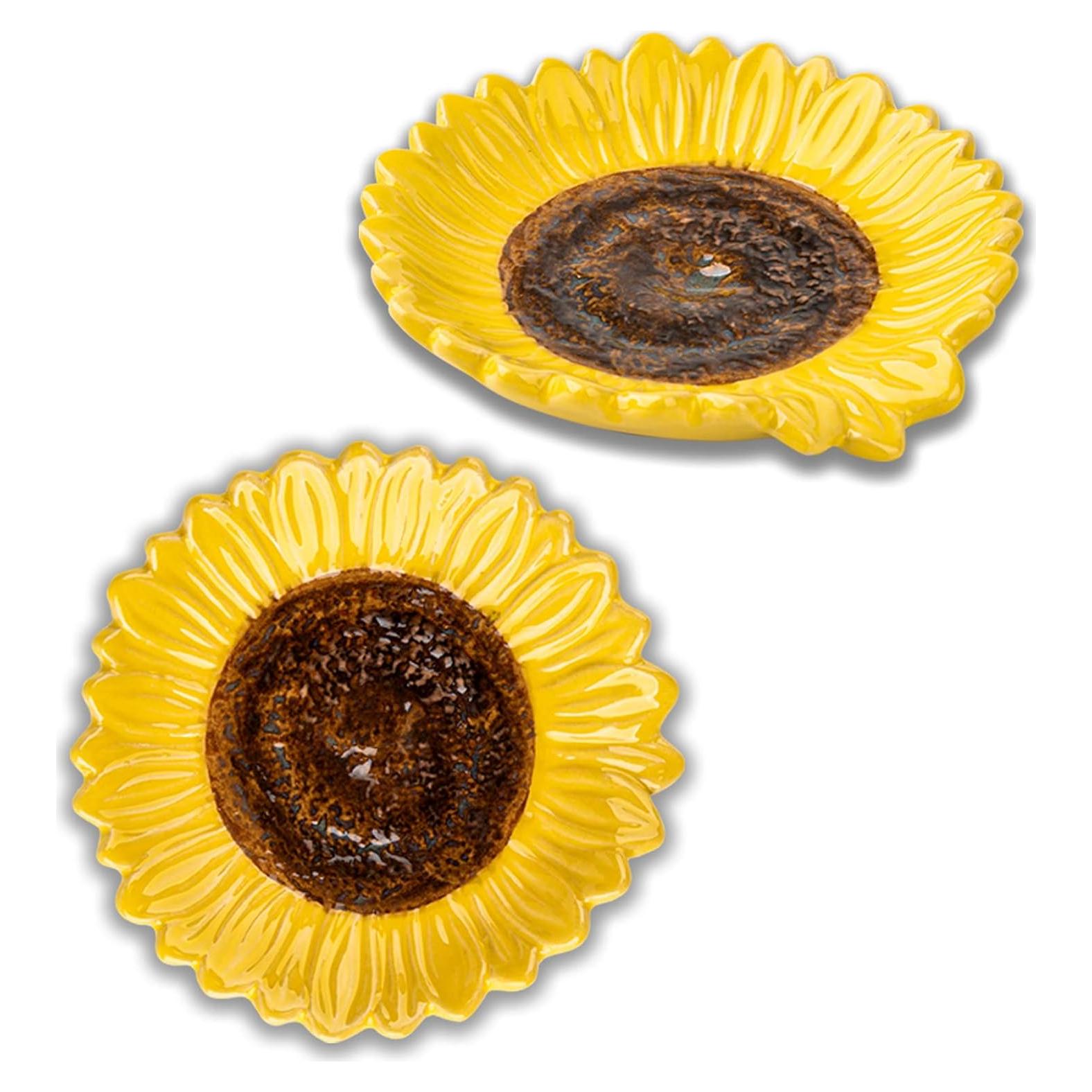 Reposap cucharas de cerámica Xili en forma de girasol - 2 PCS