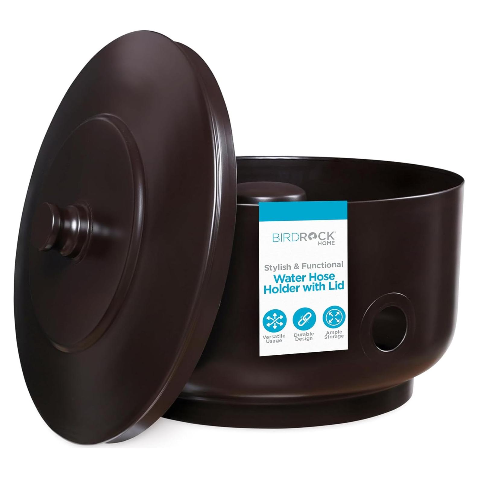 Maceta para Mangueras BIRDROCK HOME 30.48m Bronce Aceitado