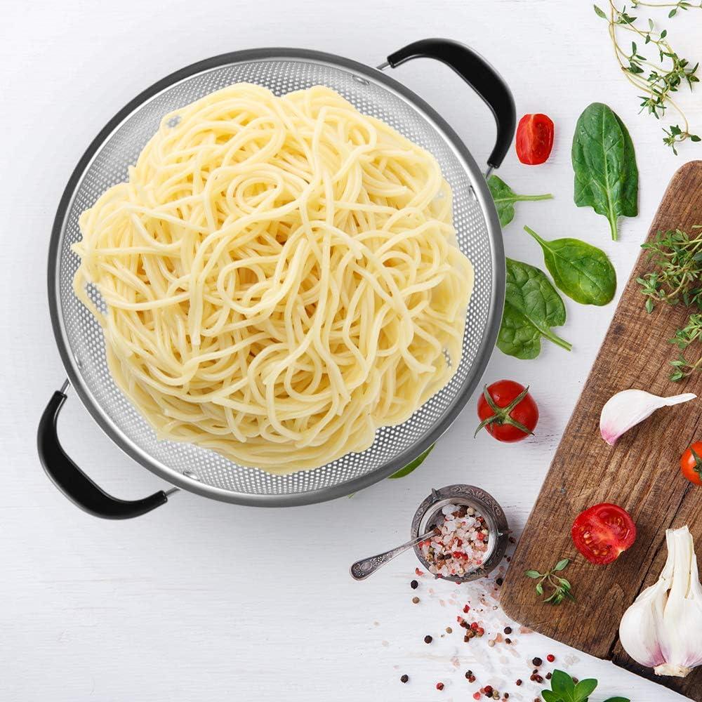 Colador de Acero Inoxidable Tiawudi 5 Cuartos Microperforado