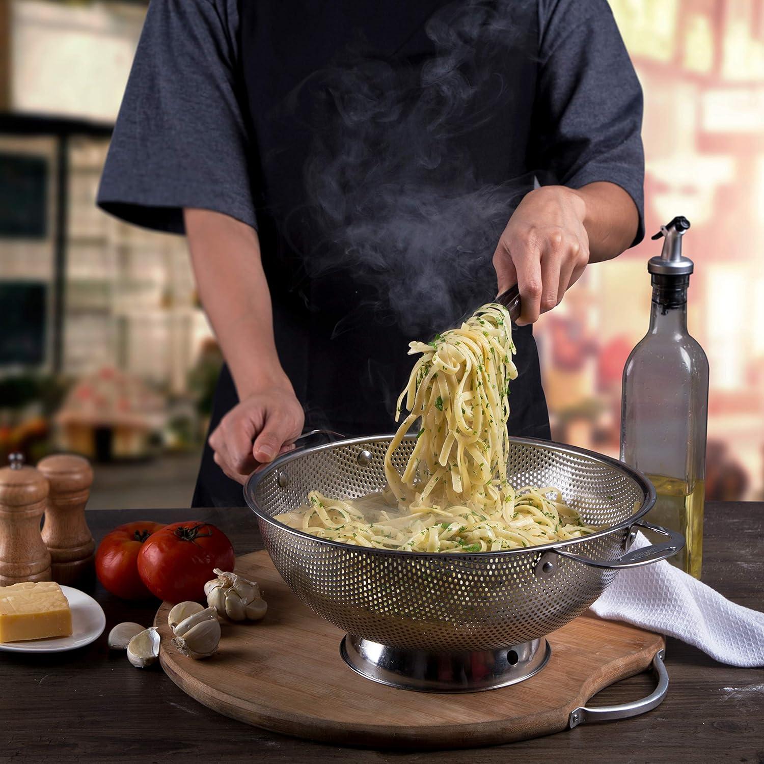 Colador Microperforado LiveFresh de Acero Inoxidable 5L